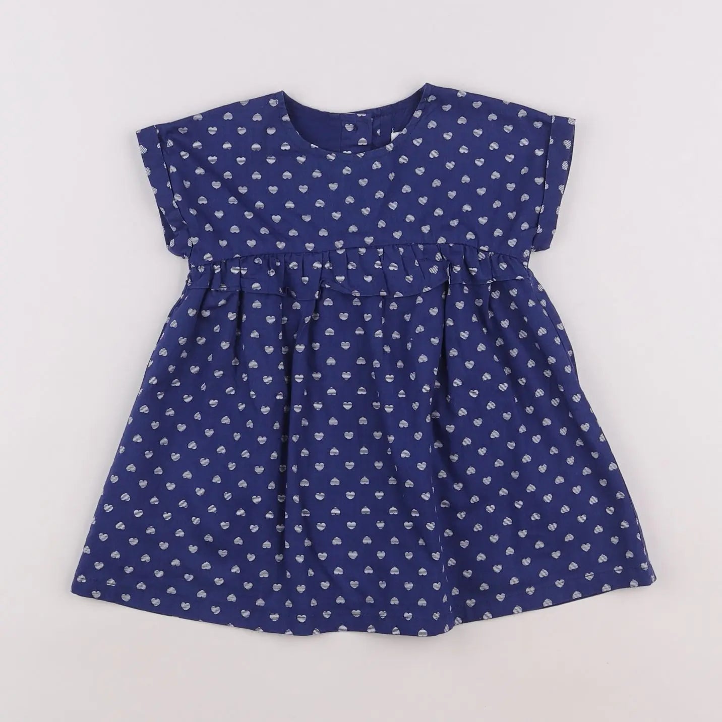 Vertbaudet - robe bleu - 12 mois