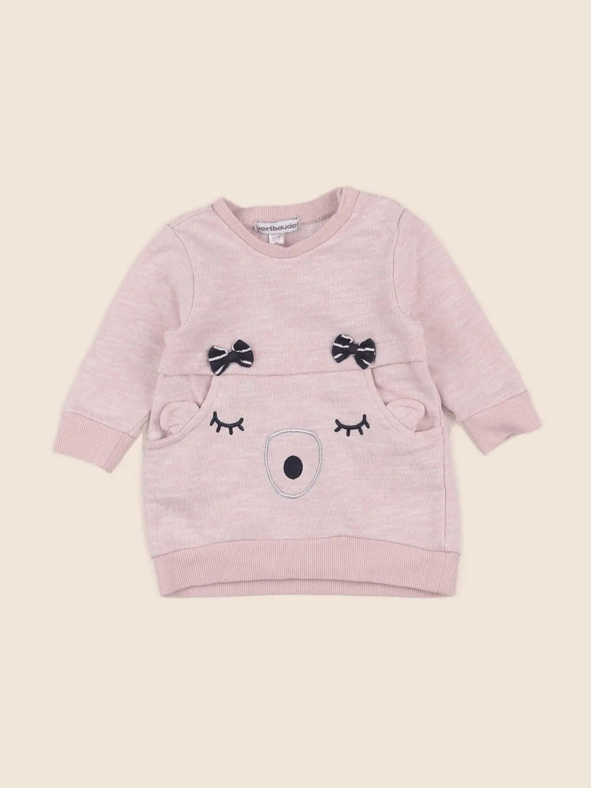 Vertbaudet - robe rose - 3 mois