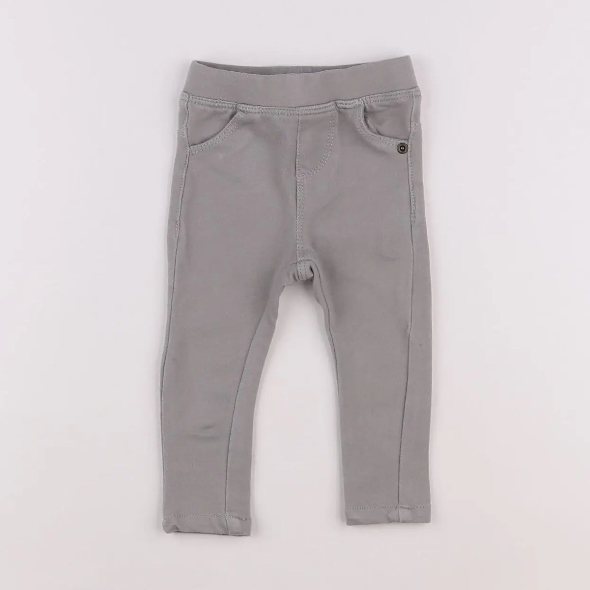 Vertbaudet - jegging gris - 6 mois
