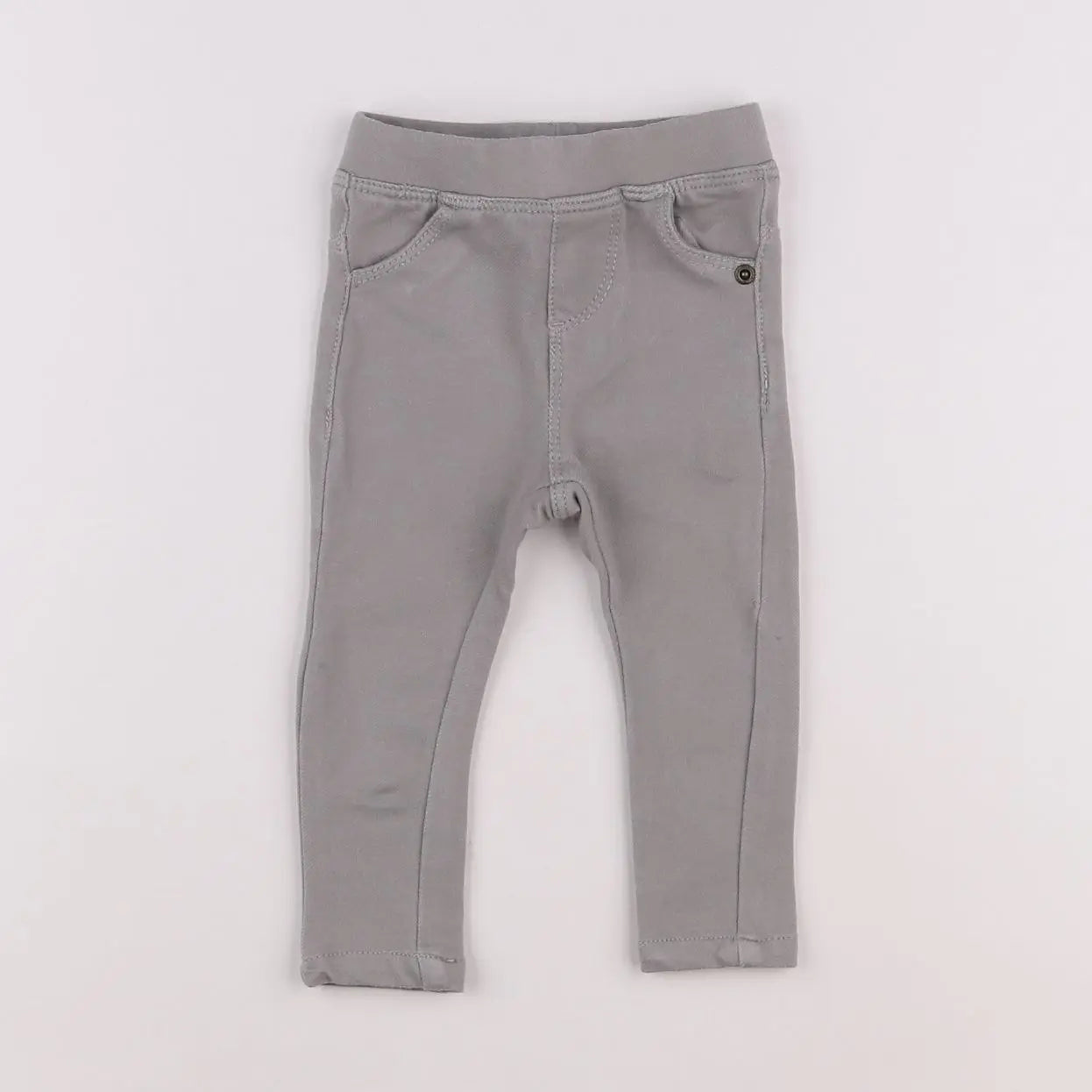 Vertbaudet - jegging gris - 6 mois