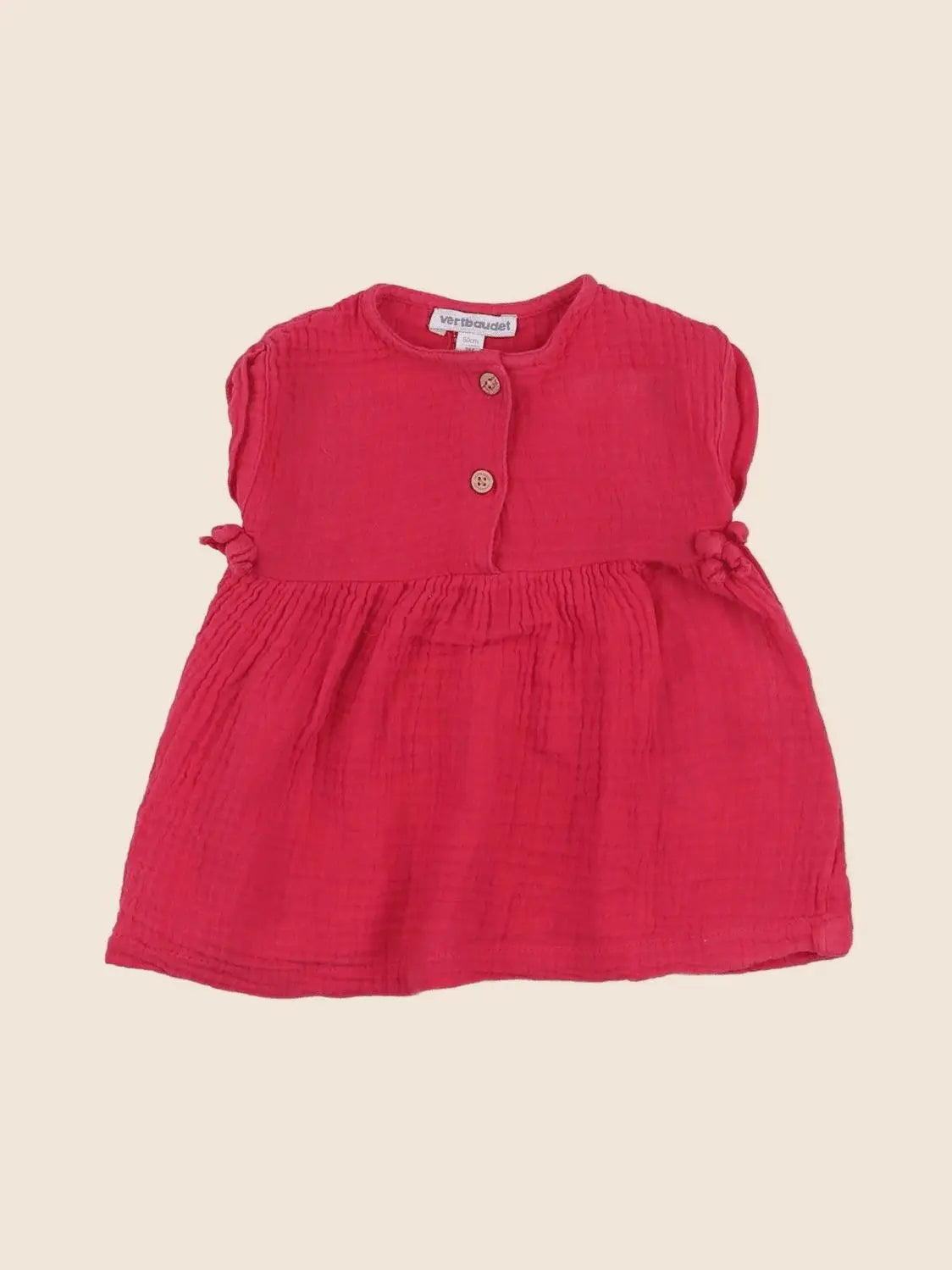 Vertbaudet - robe rose - 3 mois