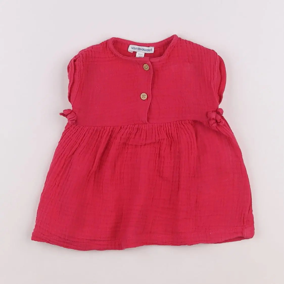 Vertbaudet - robe rose - 3 mois