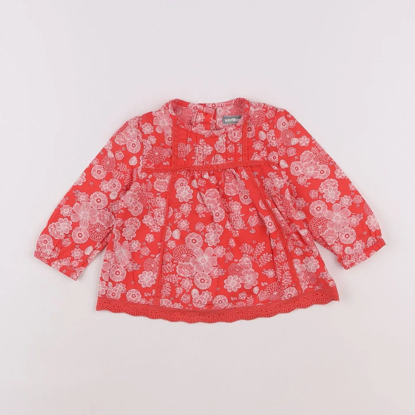 Vertbaudet - blouse rose - 6 mois