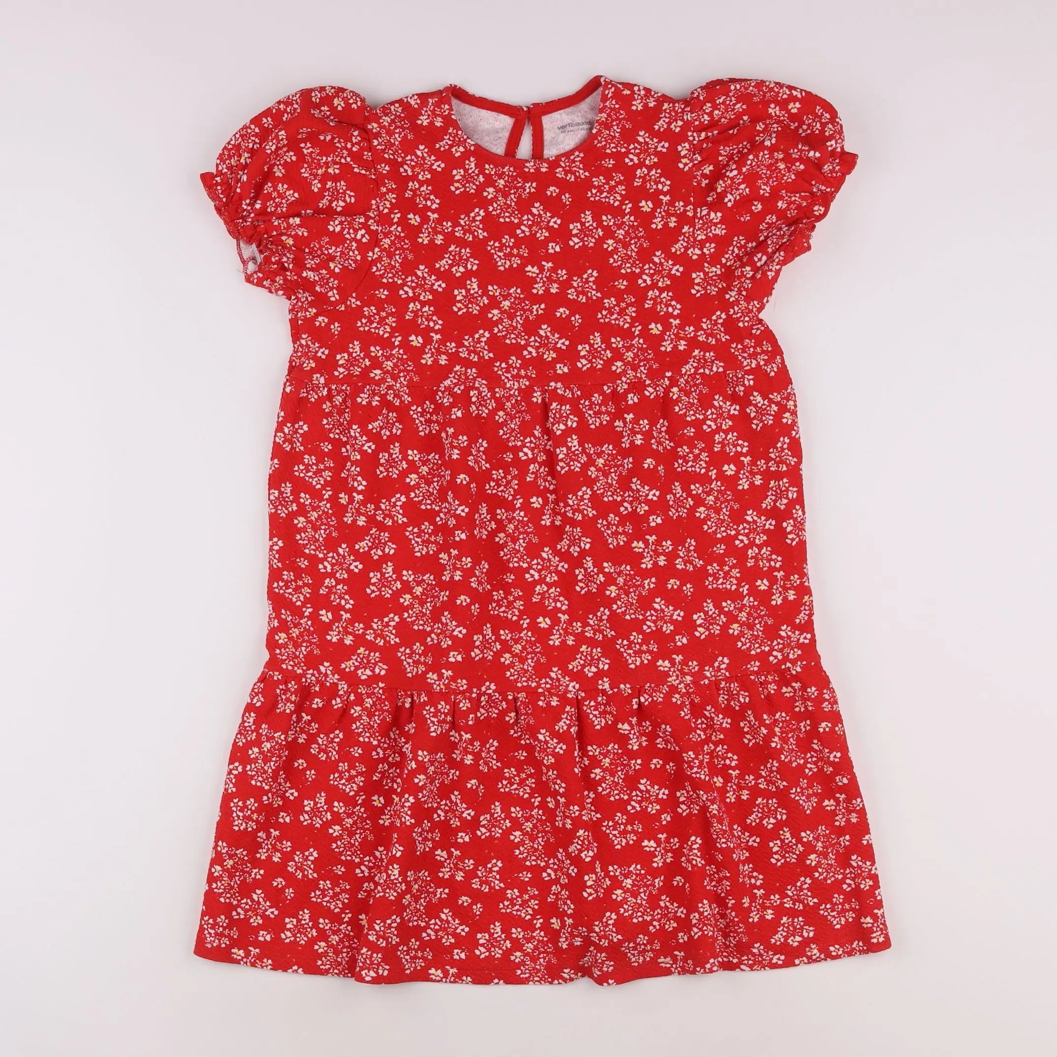 Vertbaudet - robe rouge - 10 ans