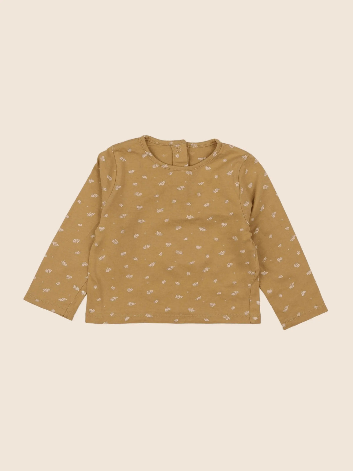 Vertbaudet - tee-shirt jaune - 12 mois