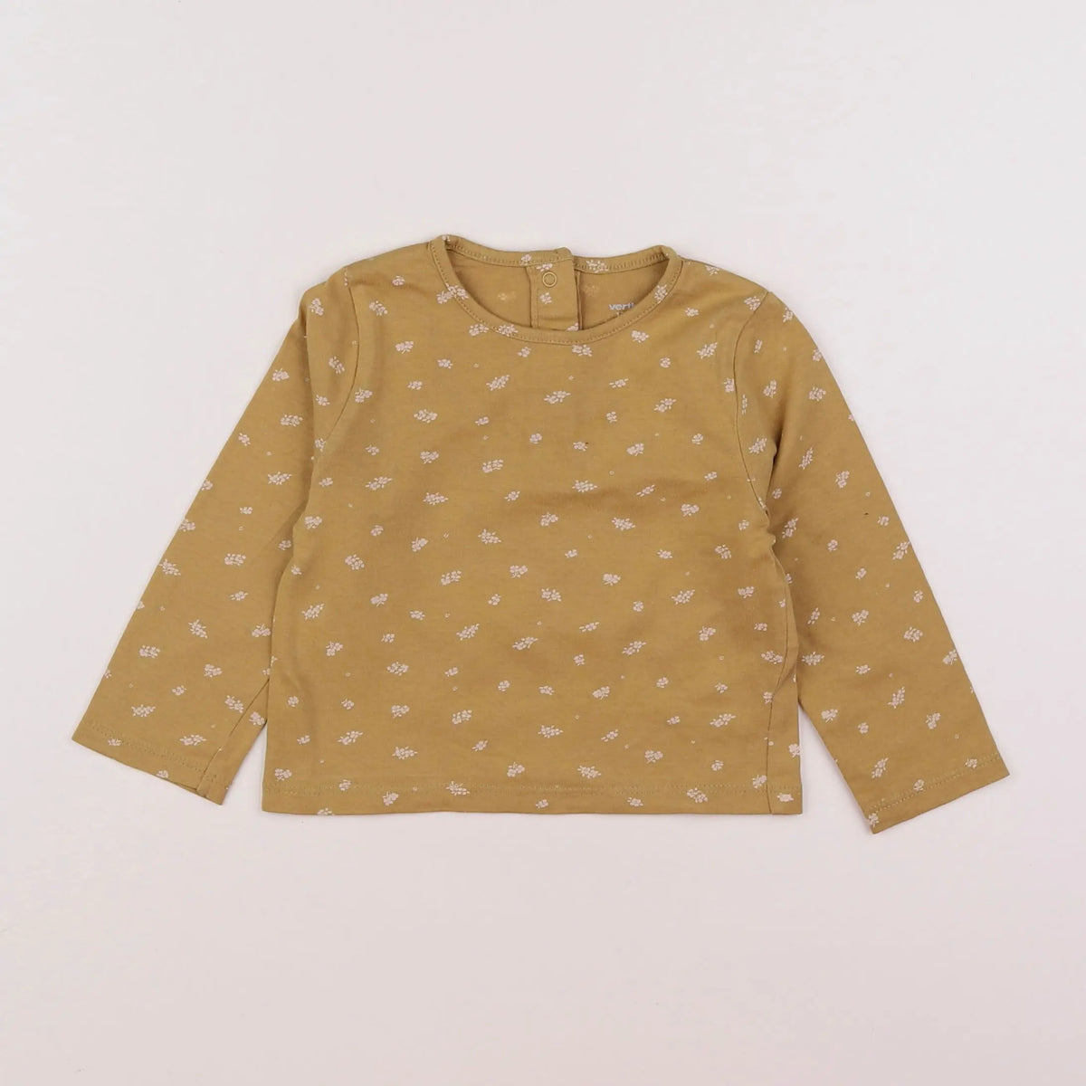 Vertbaudet - tee-shirt jaune - 12 mois