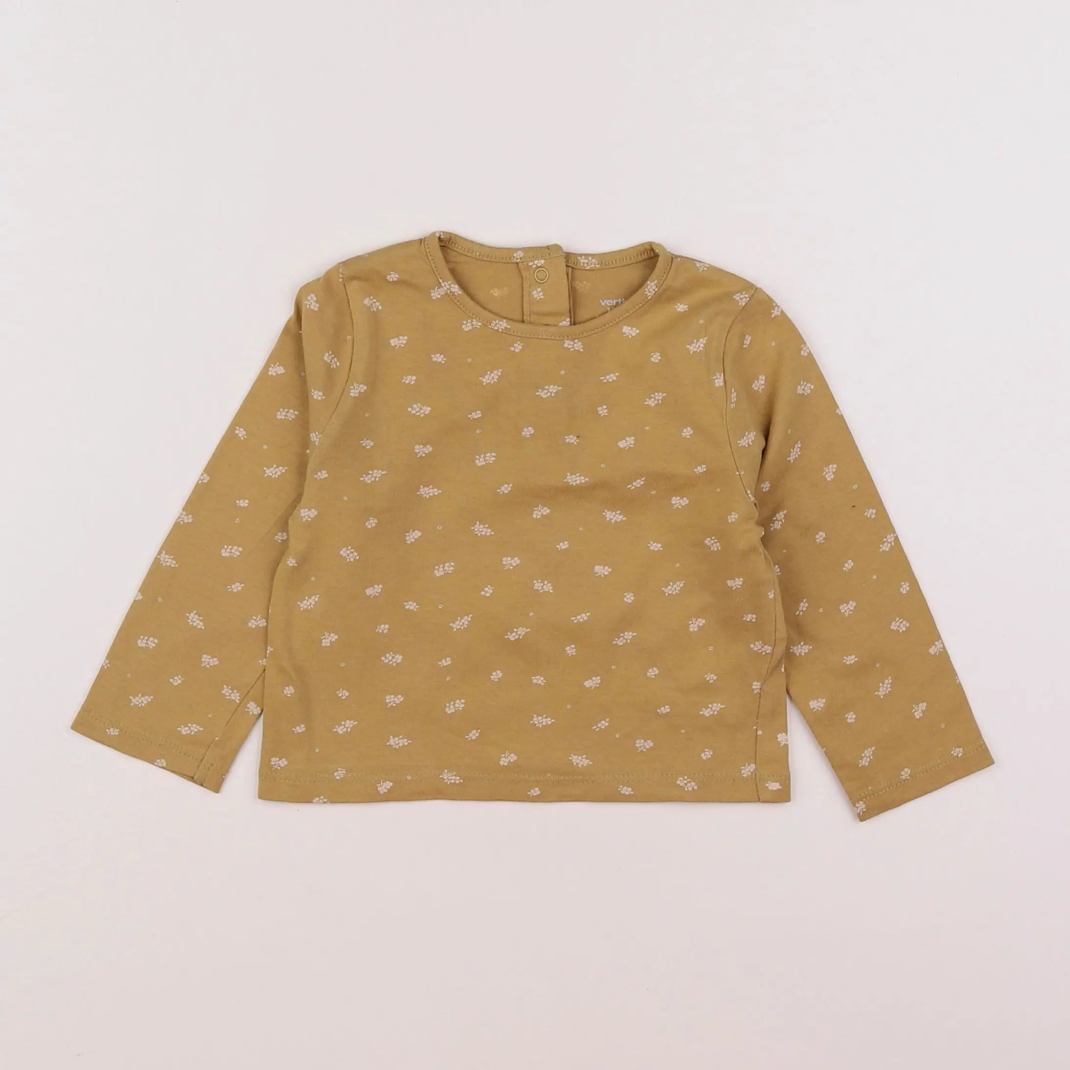 Vertbaudet - tee-shirt jaune - 12 mois