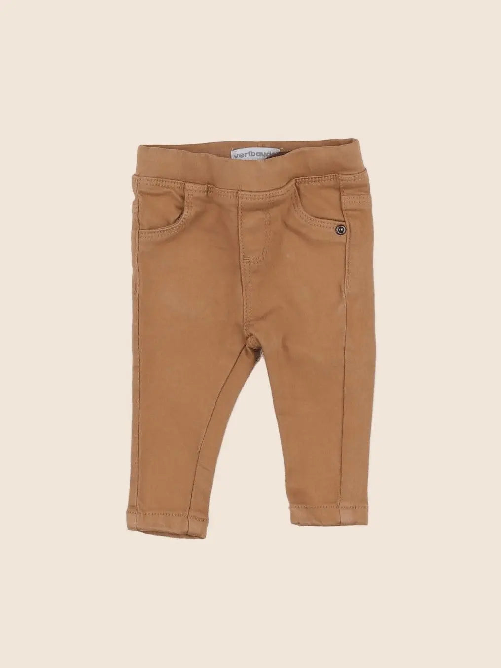 Vertbaudet - jegging marron - 3 mois