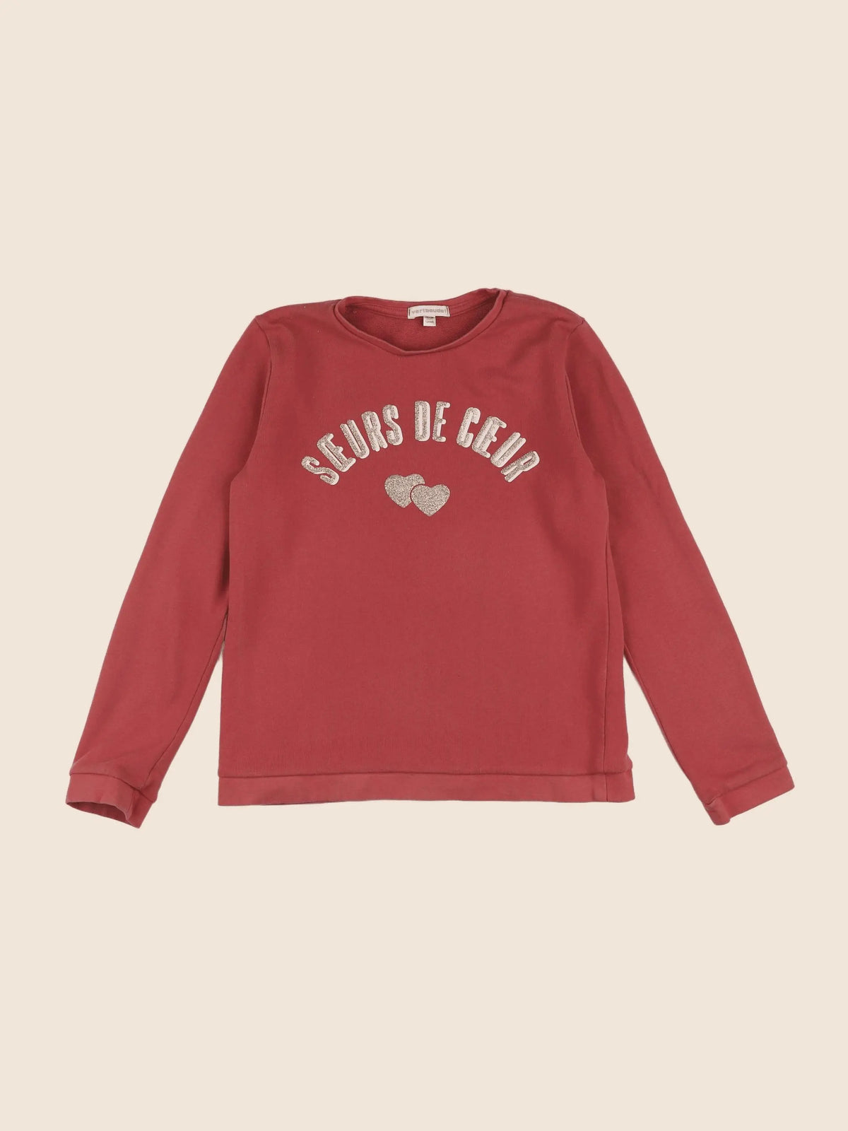 Vertbaudet - sweat rose - 12 ans
