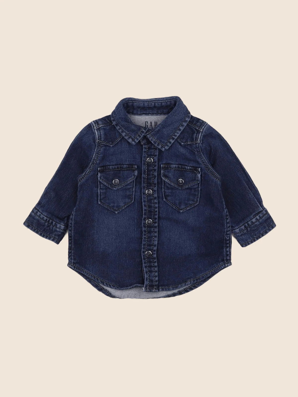 GAP - chemise bleu - 3/6 mois