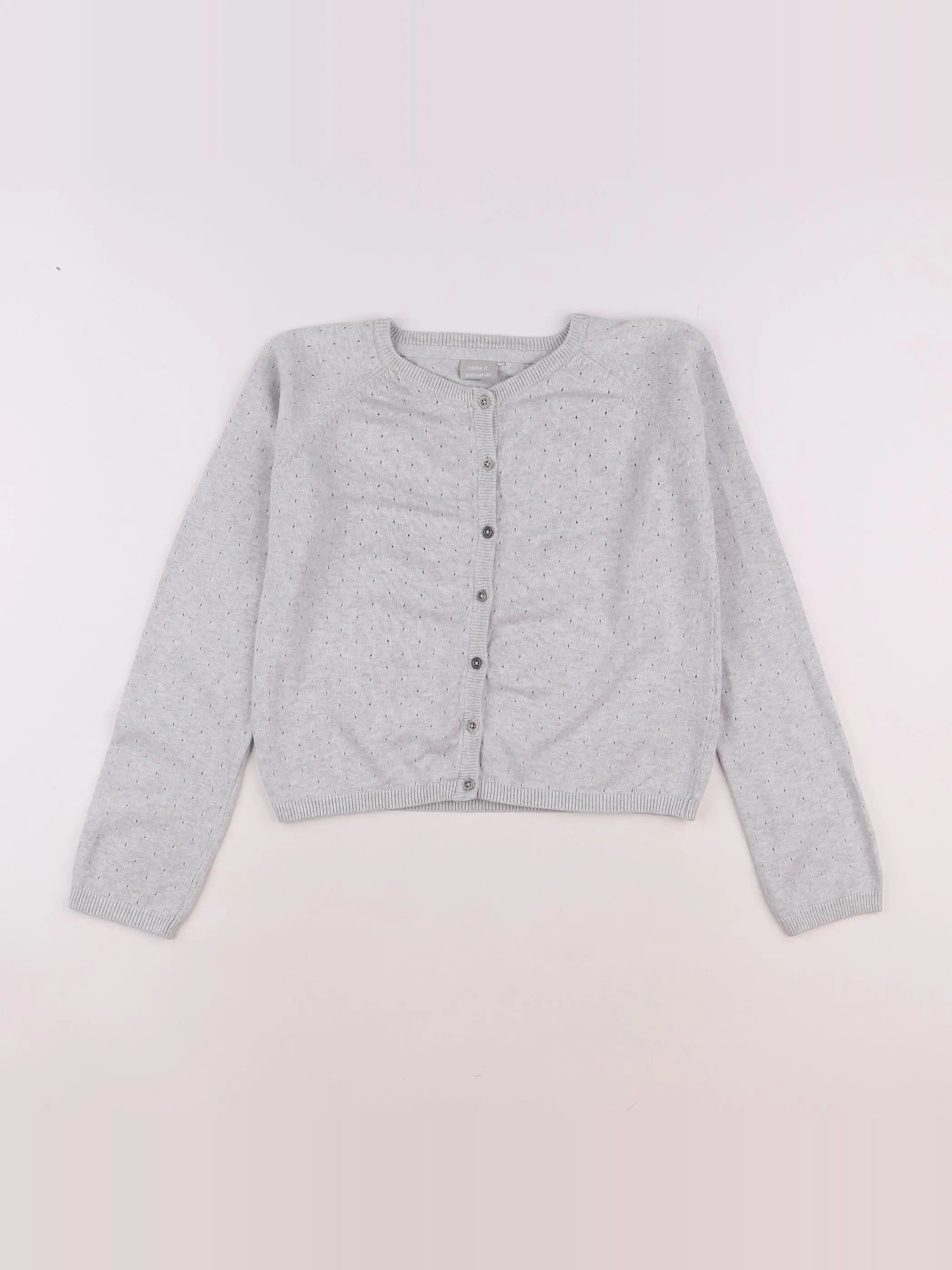 Name it - gilet gris - 11/12 ans