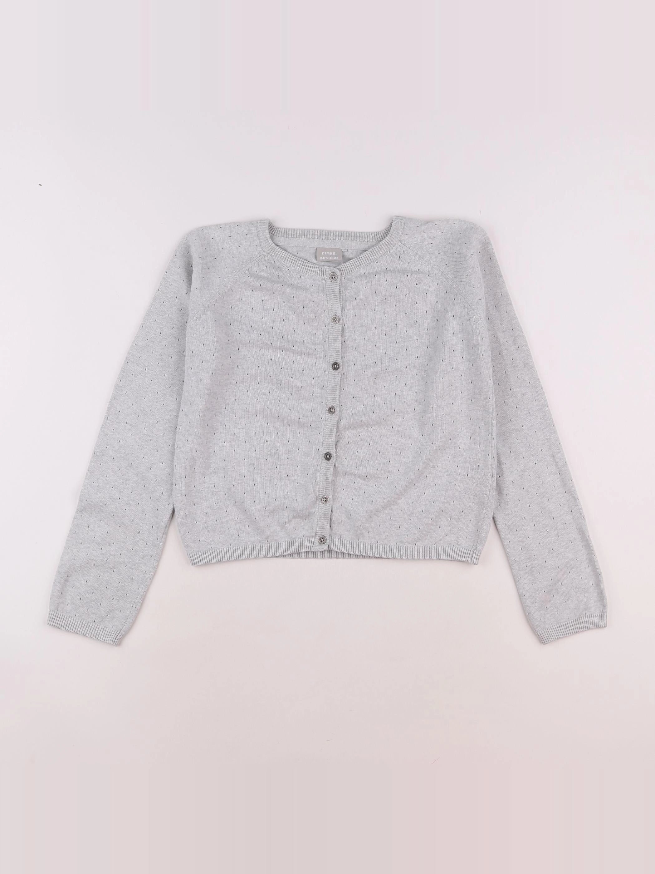 Name it - gilet gris - 11/12 ans