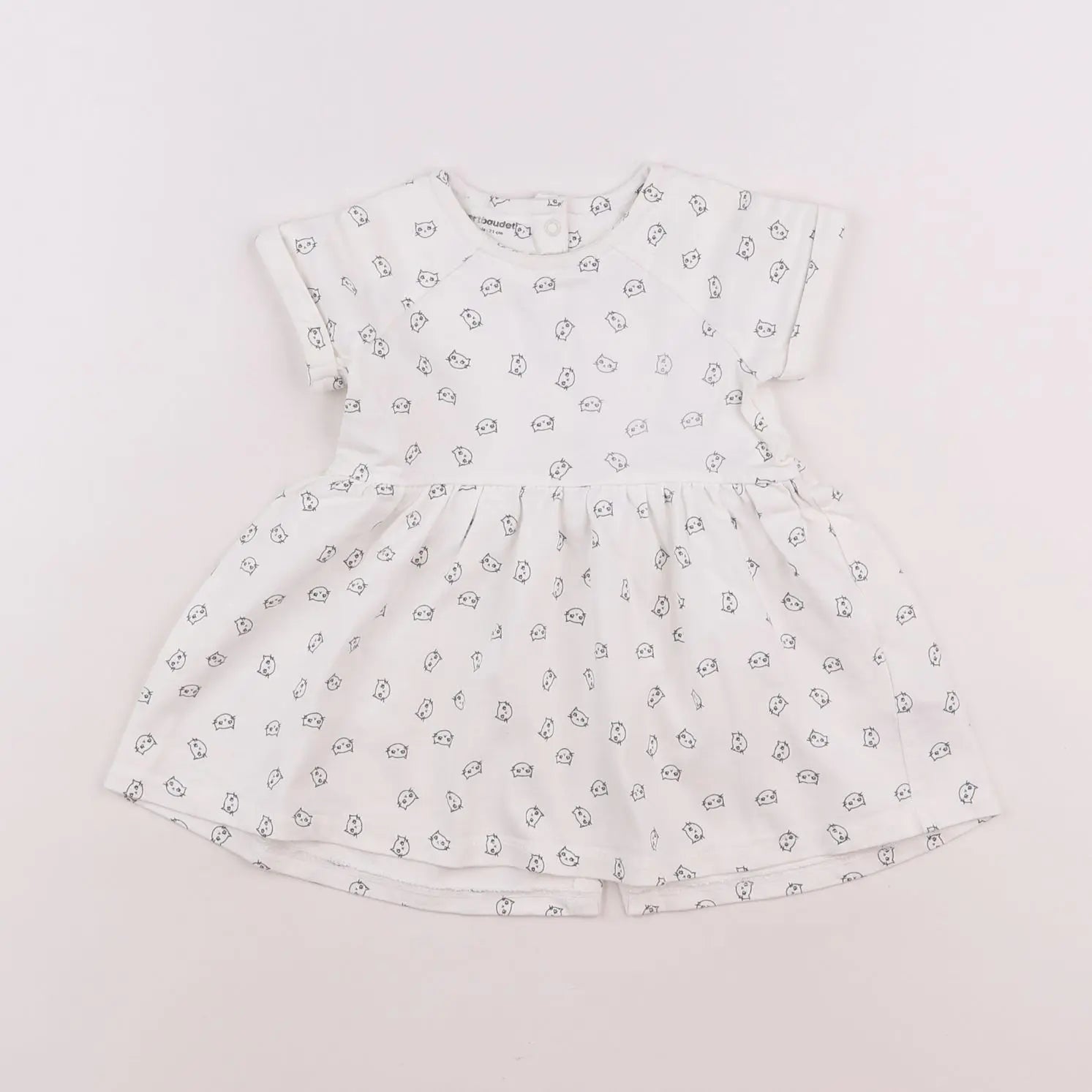 Vertbaudet - robe blanc - 9 mois
