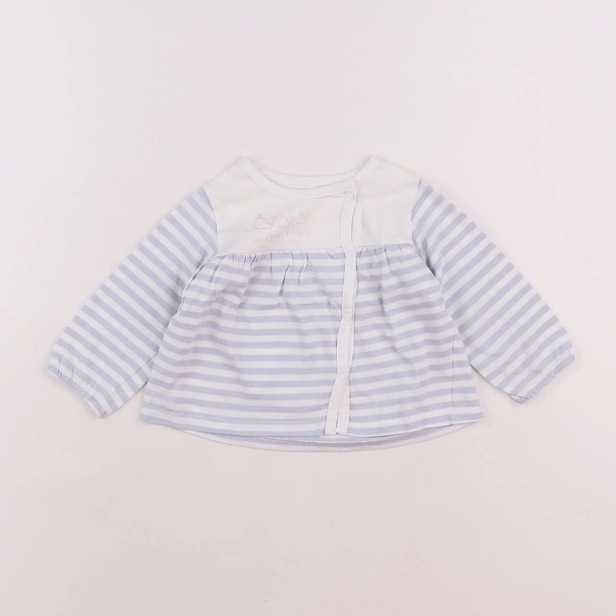 Vertbaudet - tee-shirt blanc - 9 mois