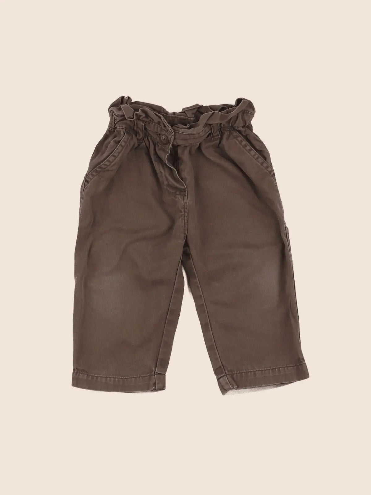 Petit Bateau - pantalon marron - 12 mois