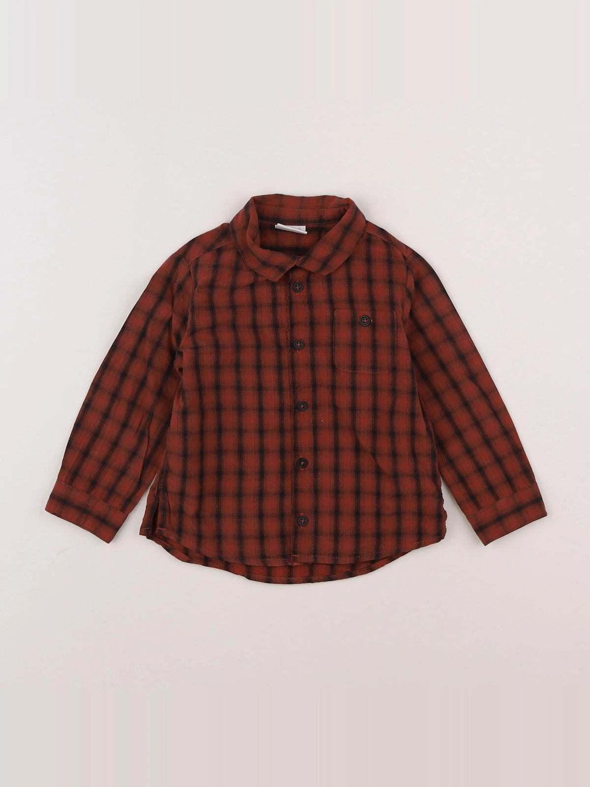 Natalys - chemise rouge - 2 ans