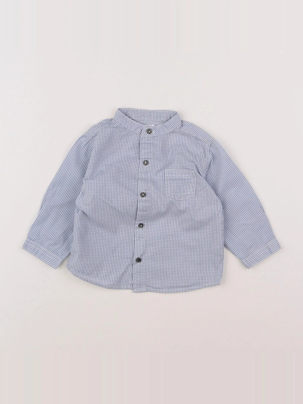Boutchou - chemise bleu - 9 mois