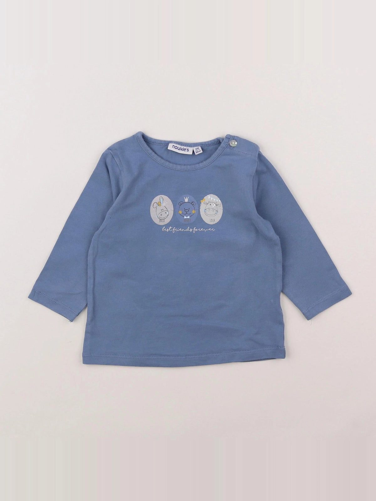 Noukie's - tee-shirt bleu - 12 mois