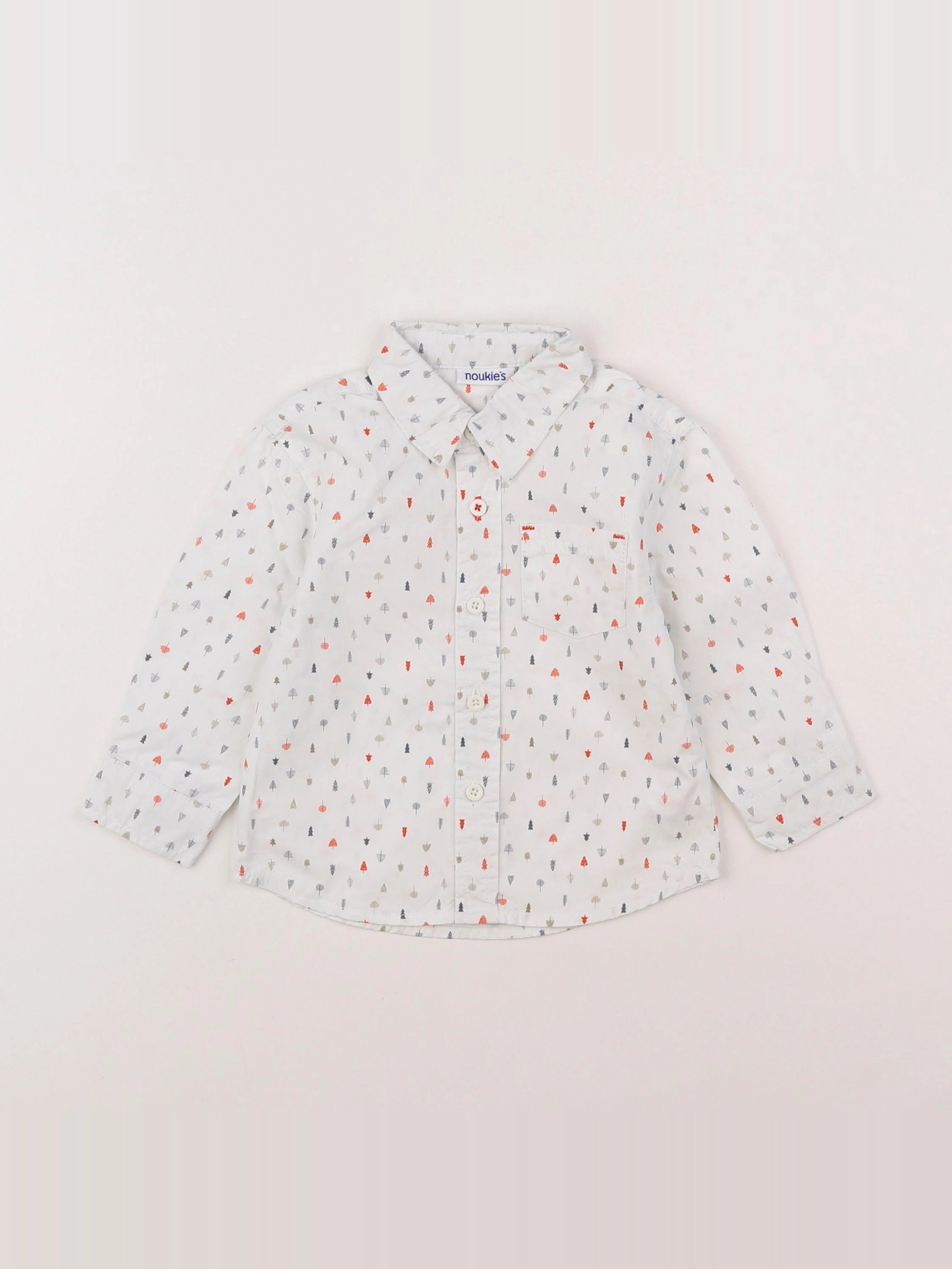 Noukie's - chemise blanc - 12 mois