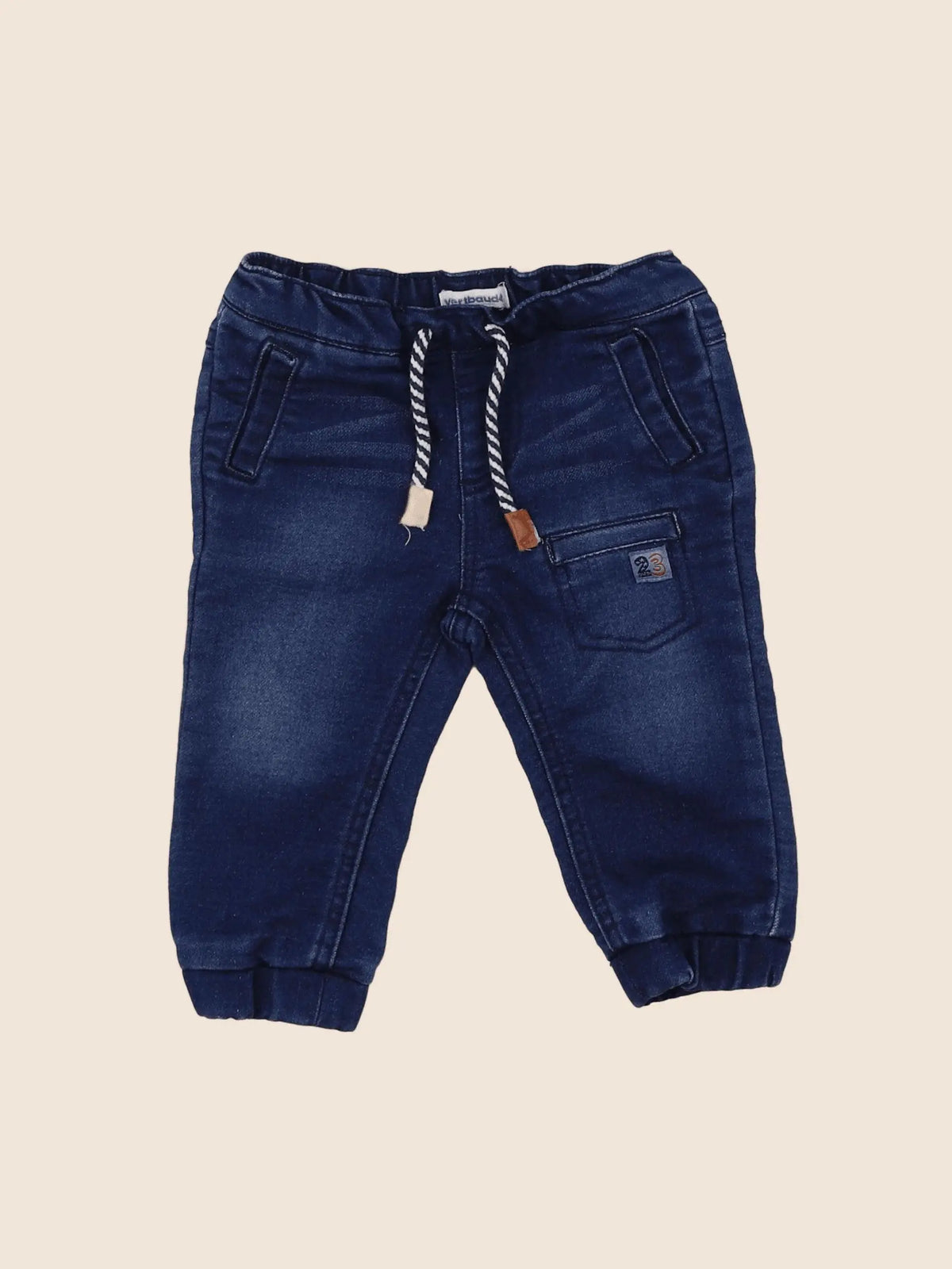 Vertbaudet - jean bleu - 12 mois