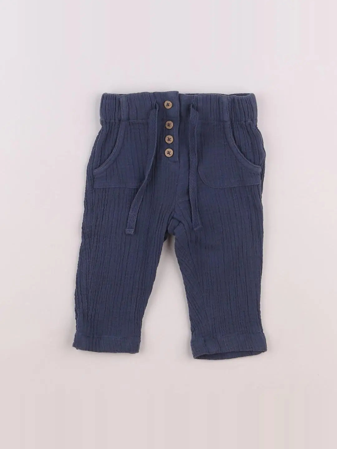 Boutchou - pantalon bleu - 6 mois