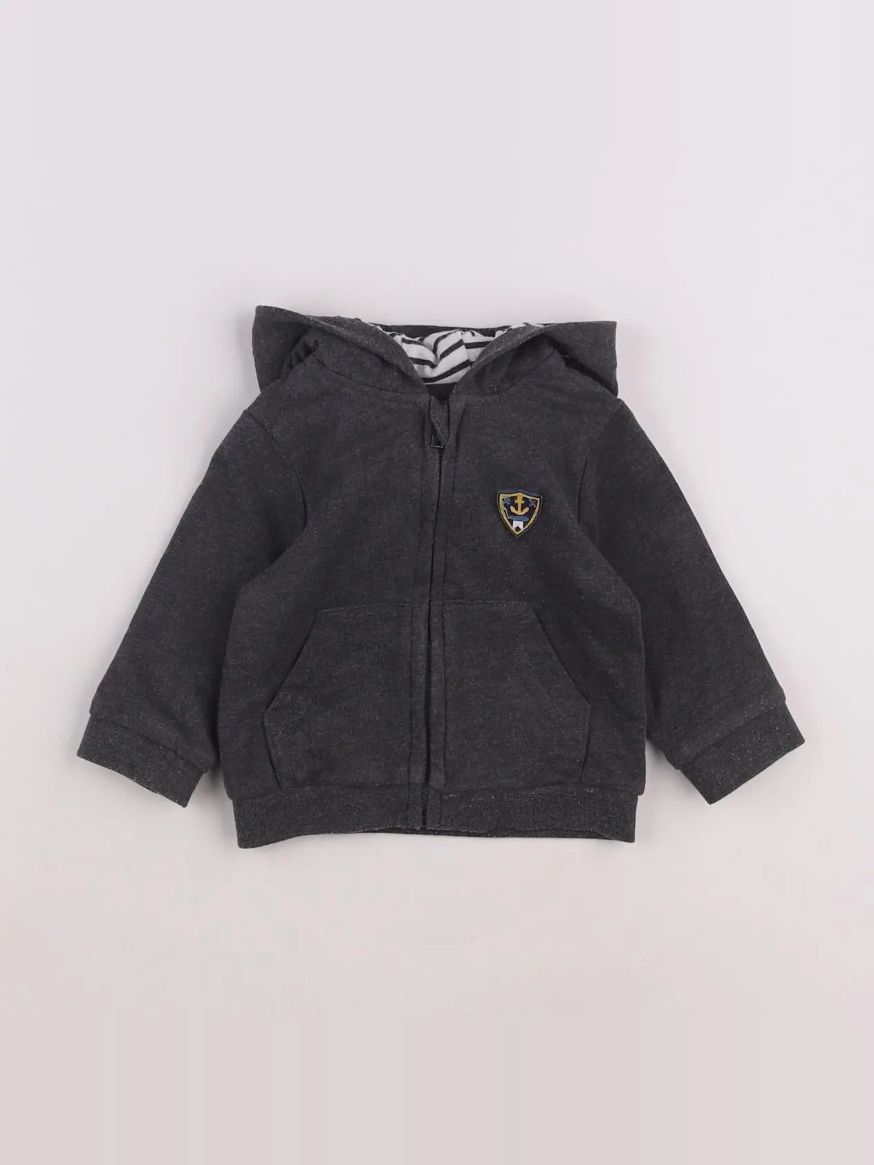 La Redoute - sweat gris - 6 mois