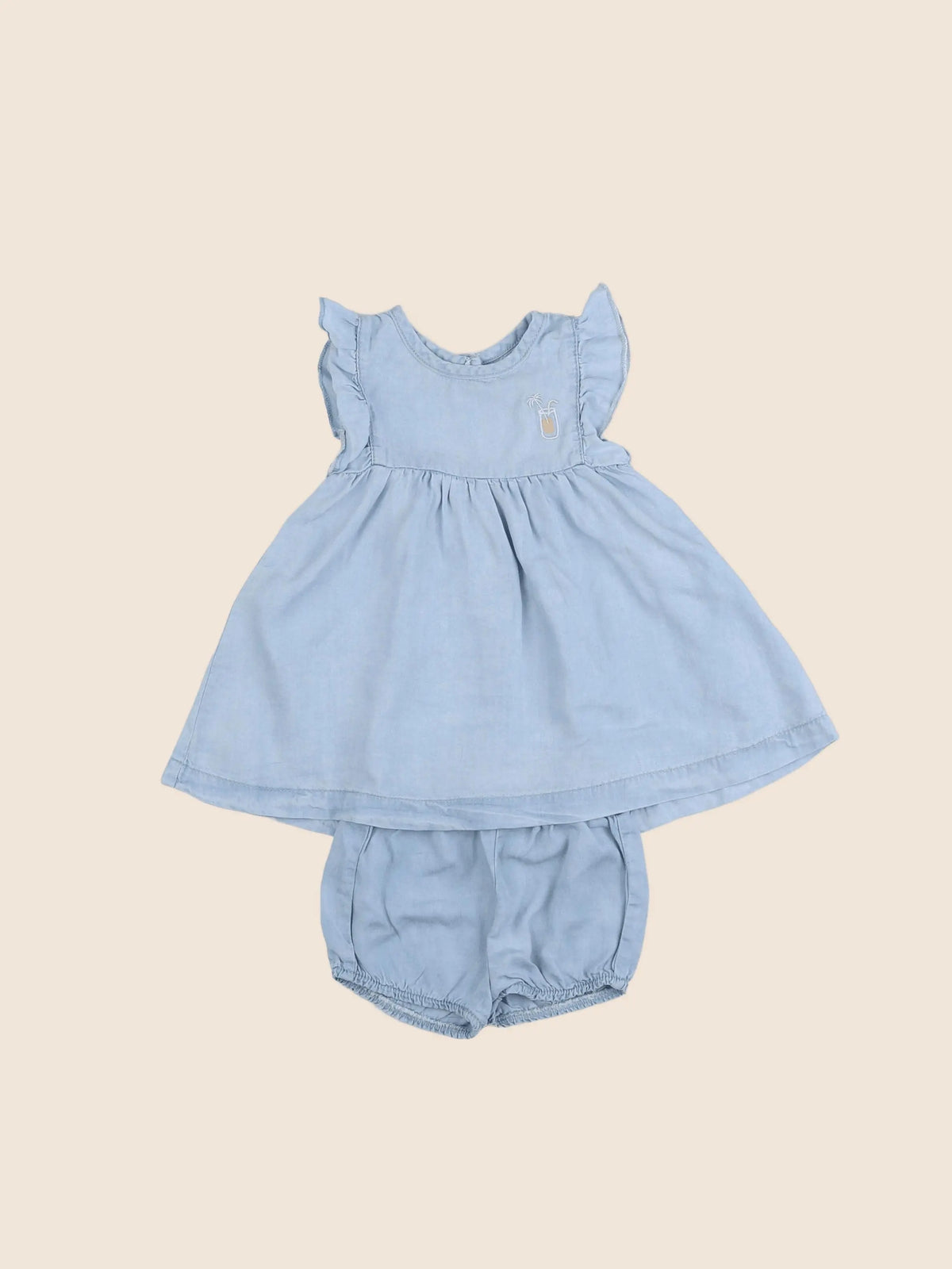 Vertbaudet - robe bleu - 3 mois