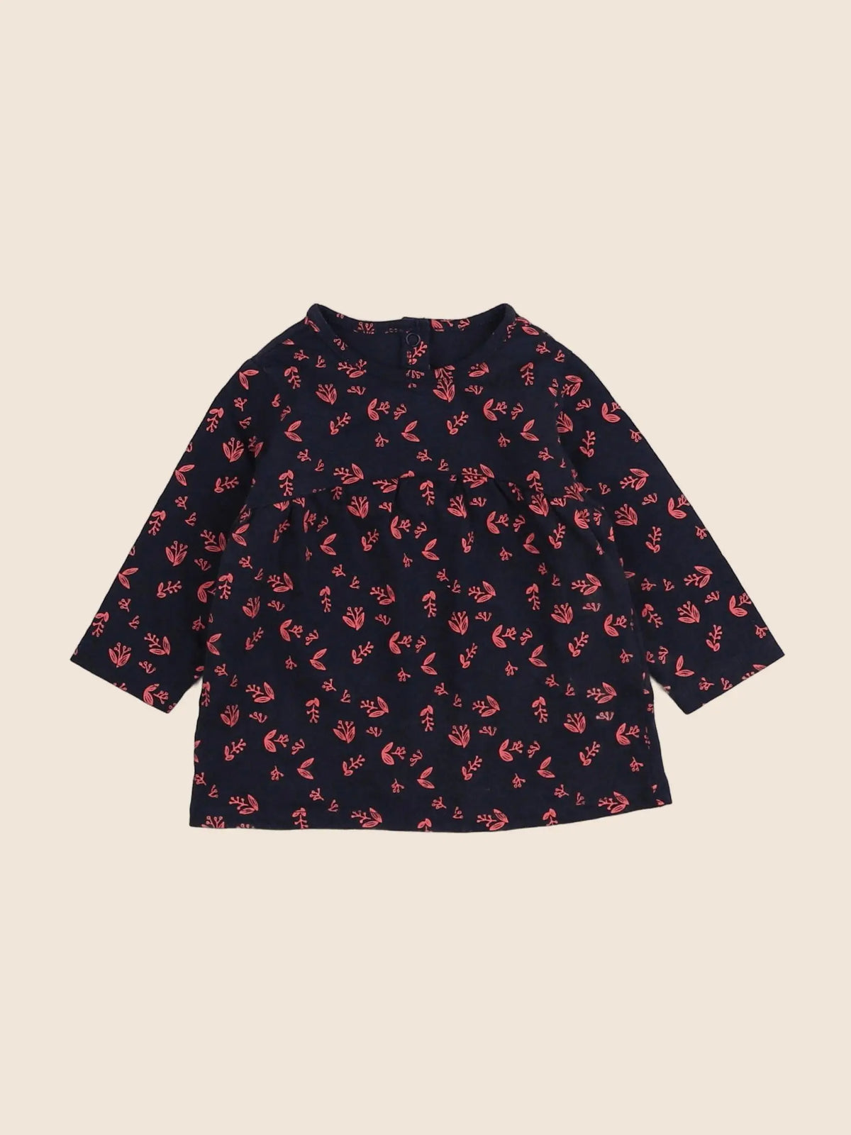 Vertbaudet - tee-shirt bleu, rose - 3 mois