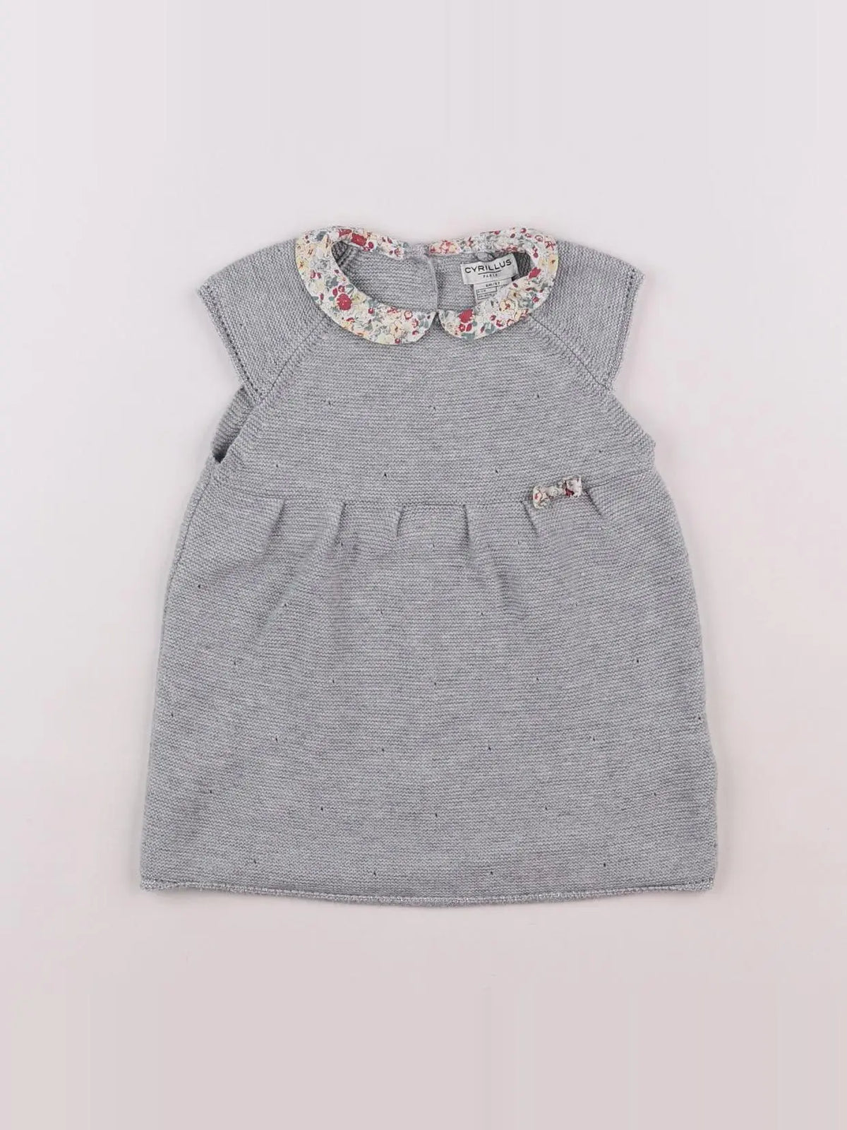 Cyrillus - robe gris - 6 mois