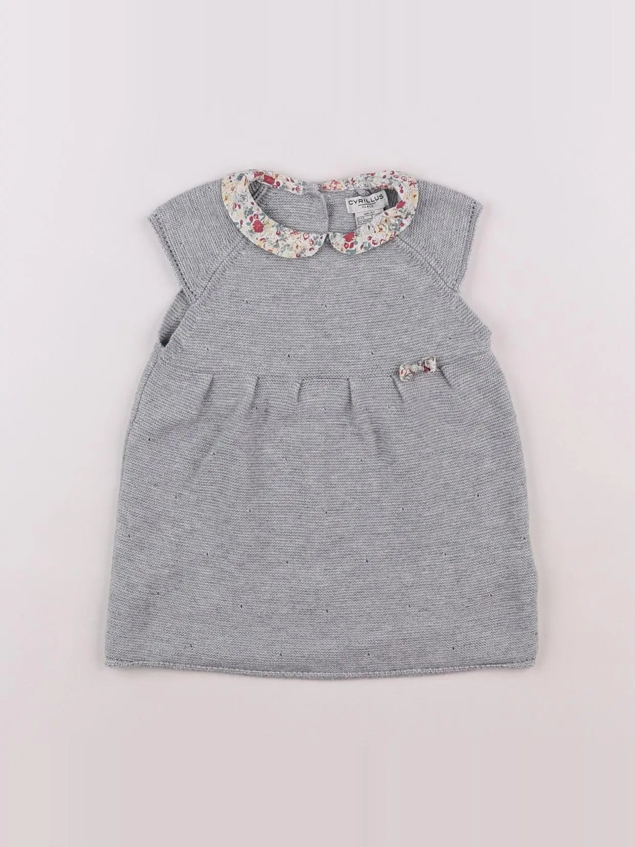 Cyrillus - robe gris - 6 mois