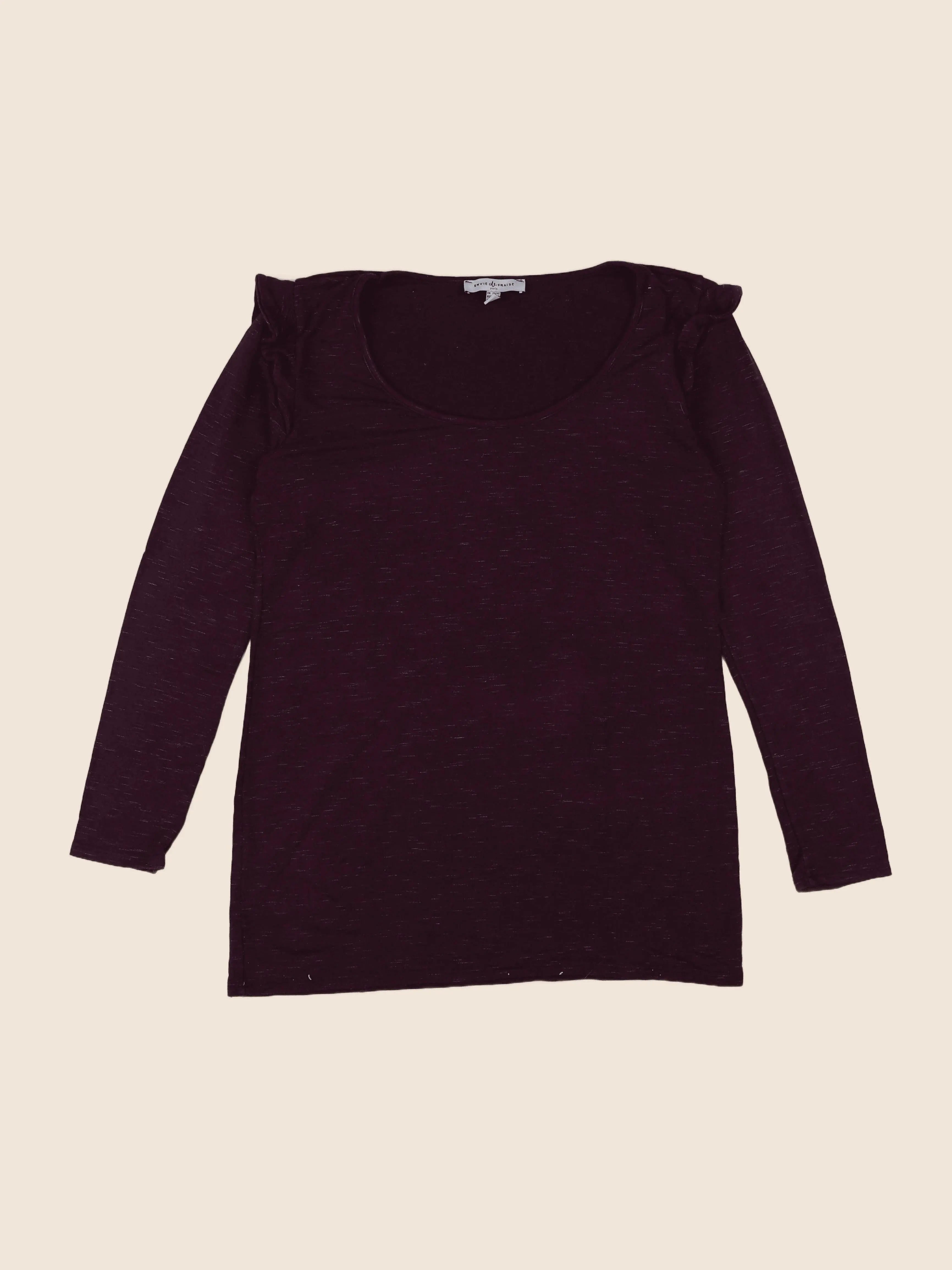 Envie de fraise - tee-shirt grossesse violet - 36 à 38