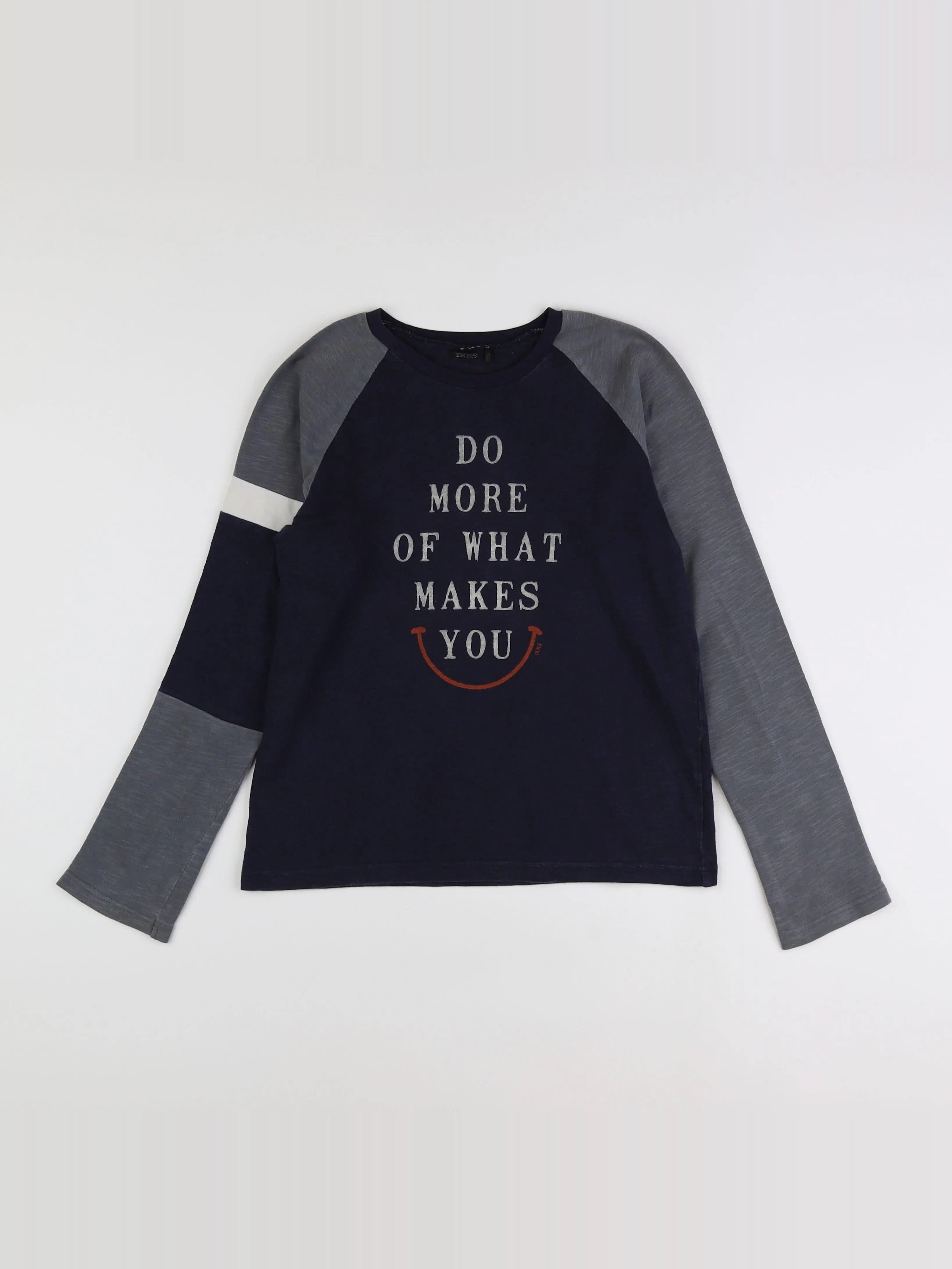 IKKS - tee-shirt bleu, gris - 12 ans