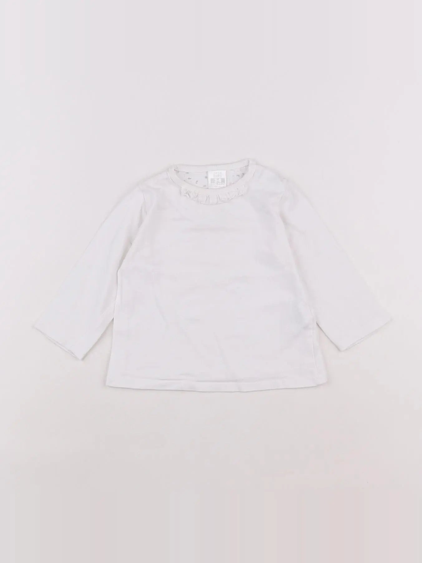 Zara - tee-shirt blanc - 3/6 mois