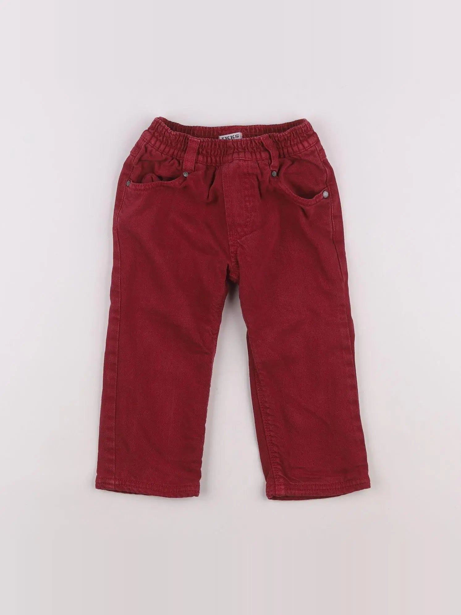 IKKS - jean rouge - 18 mois