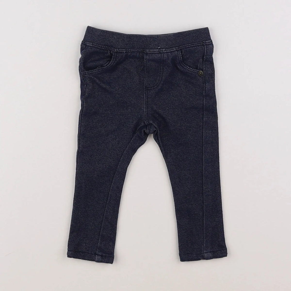 Vertbaudet - jegging bleu - 9 mois