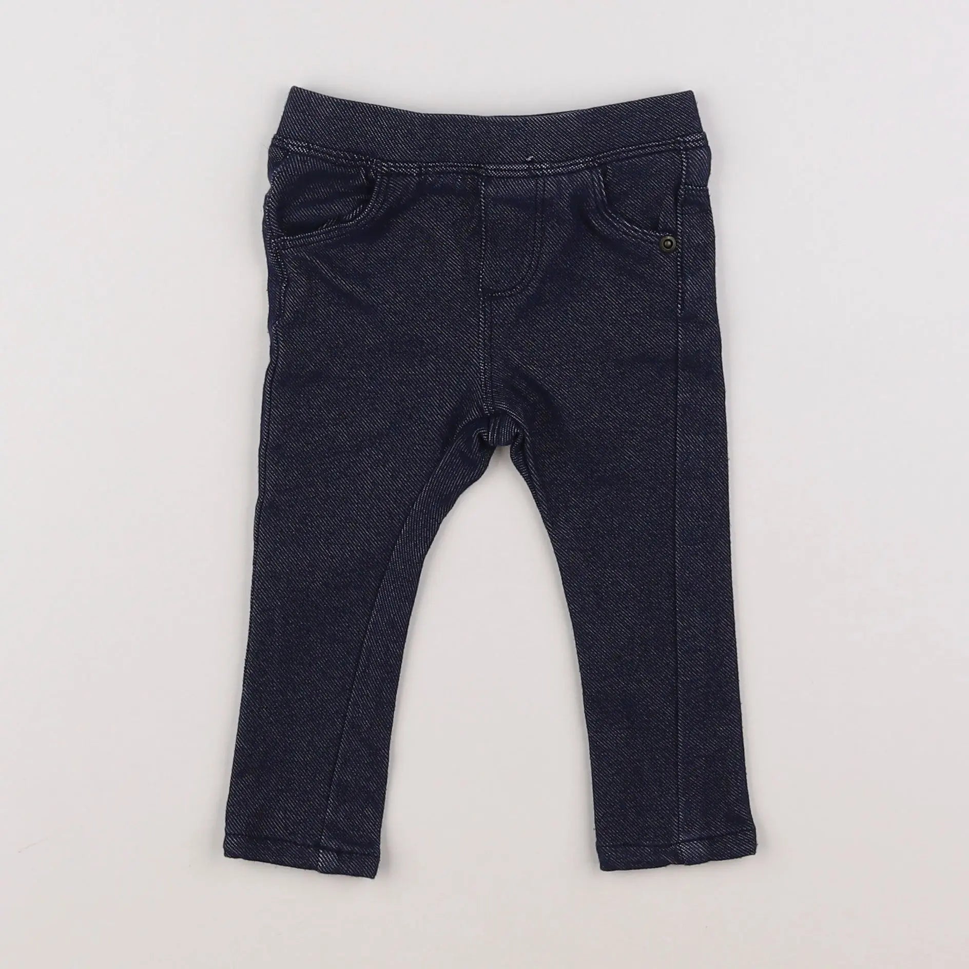 Vertbaudet - jegging bleu - 9 mois