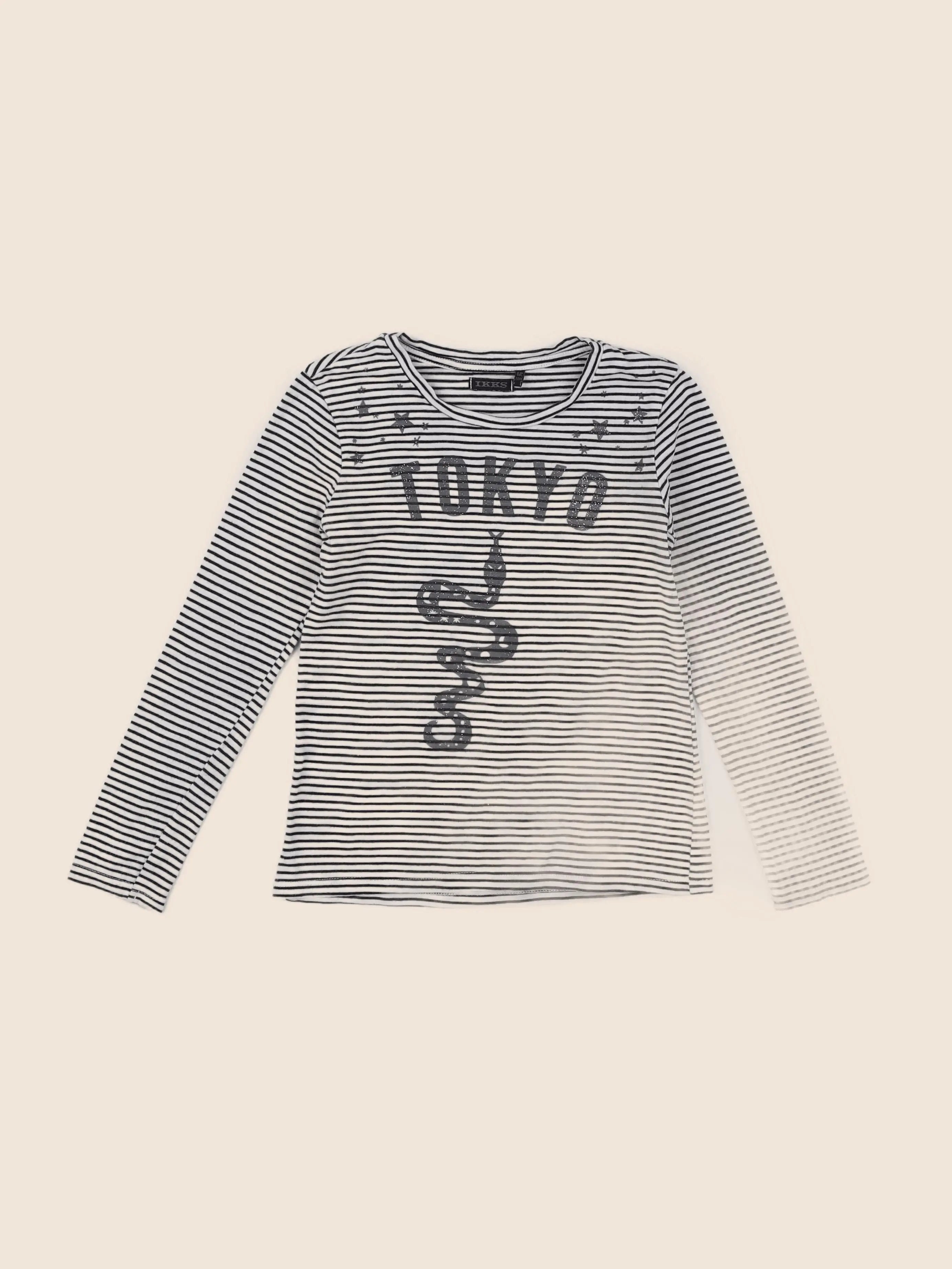IKKS - tee-shirt noir - 6 ans