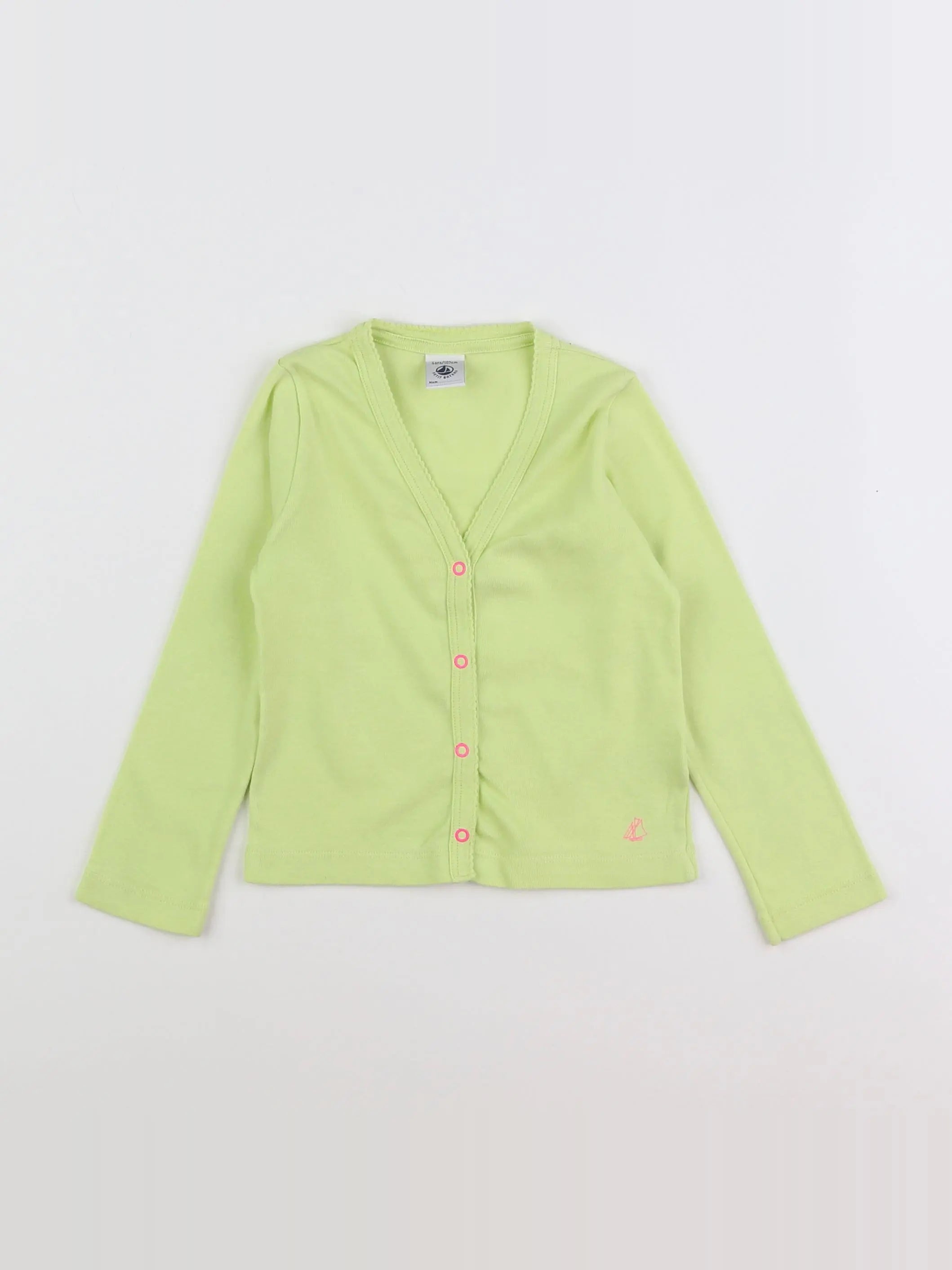 Petit Bateau - tee-shirt jaune - 4 ans