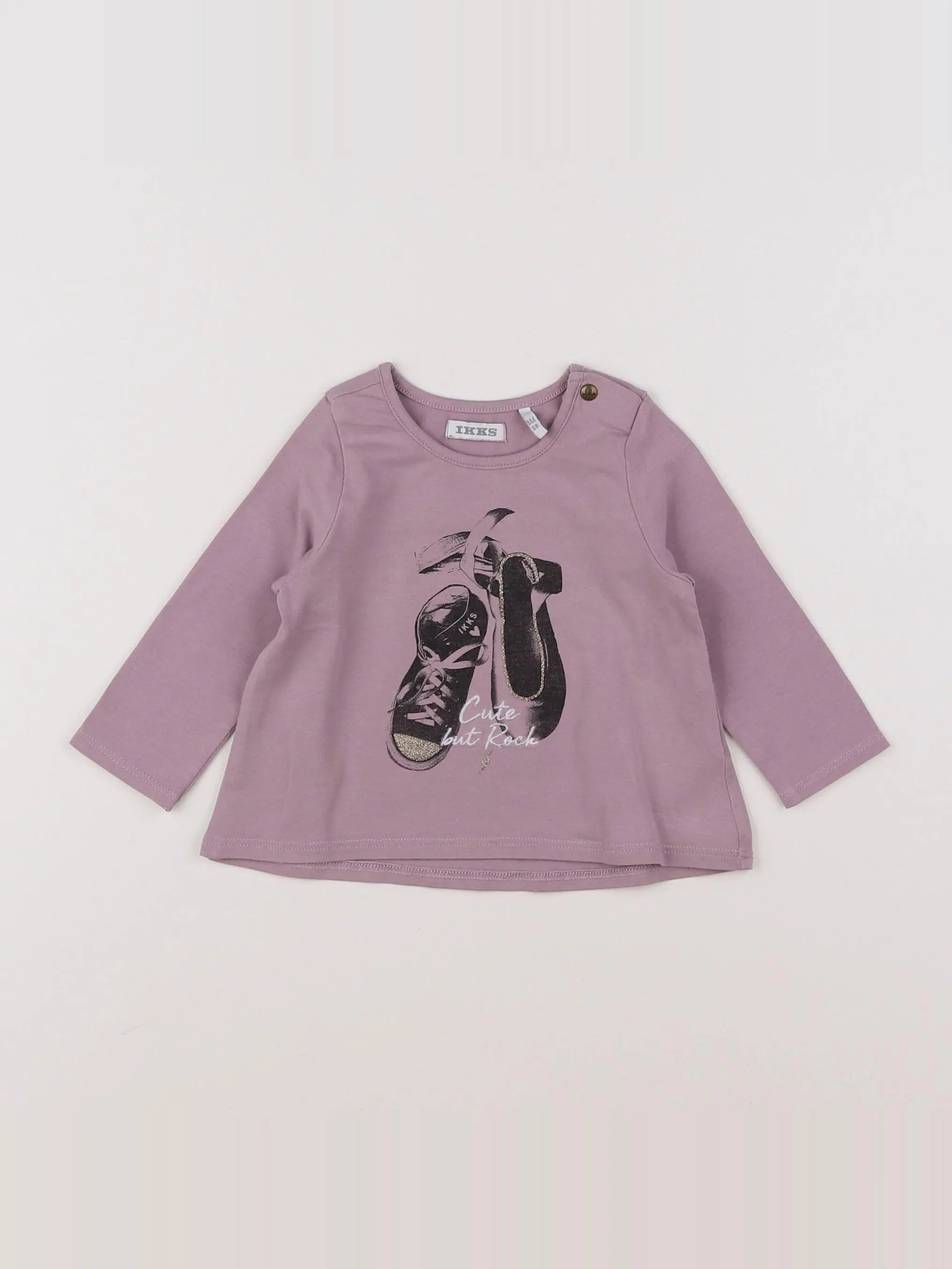 IKKS - tee-shirt violet - 6 mois