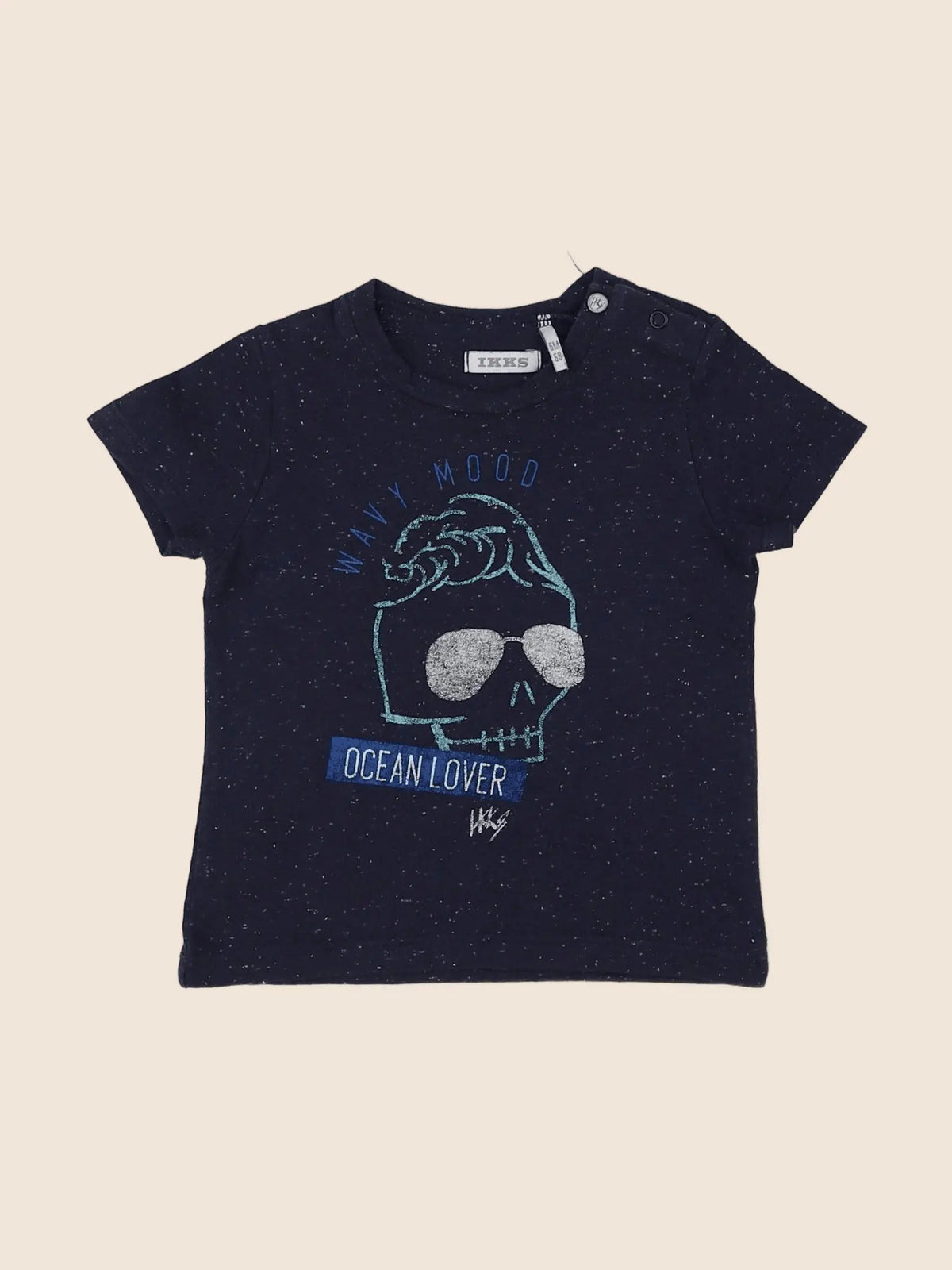 IKKS - tee-shirt bleu - 6 mois