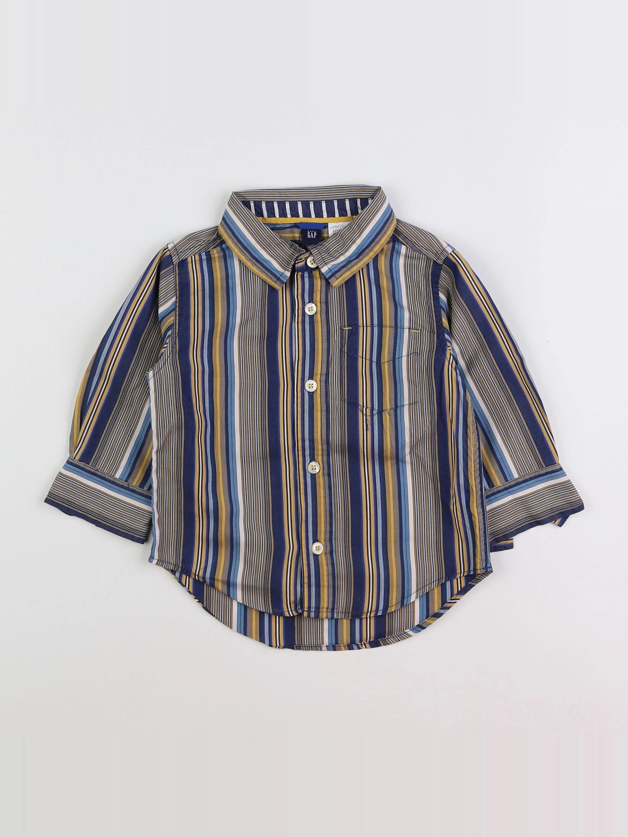 GAP - chemise bleu - 18 mois à 2 ans
