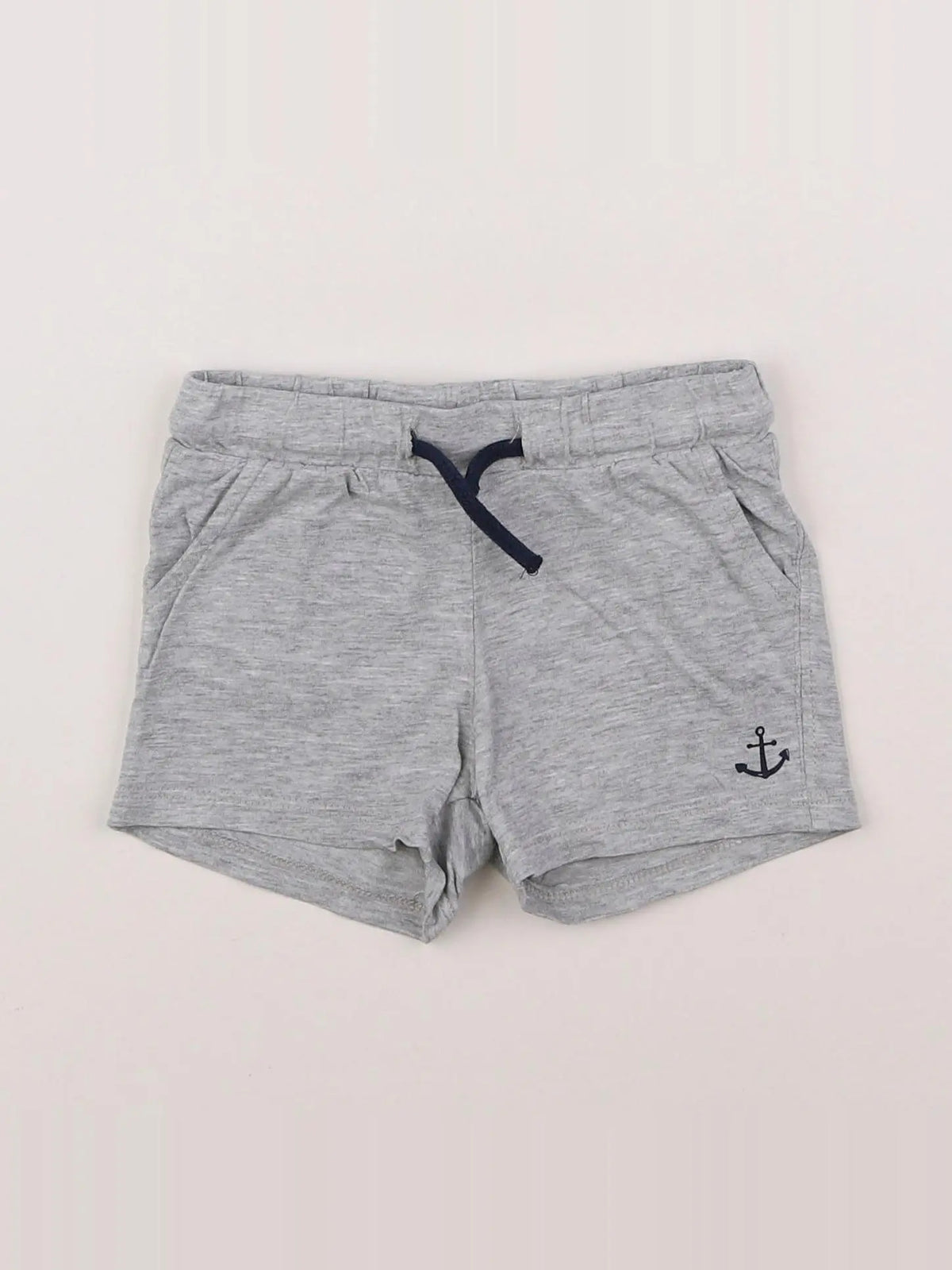 H&M - short gris - 3/6 mois