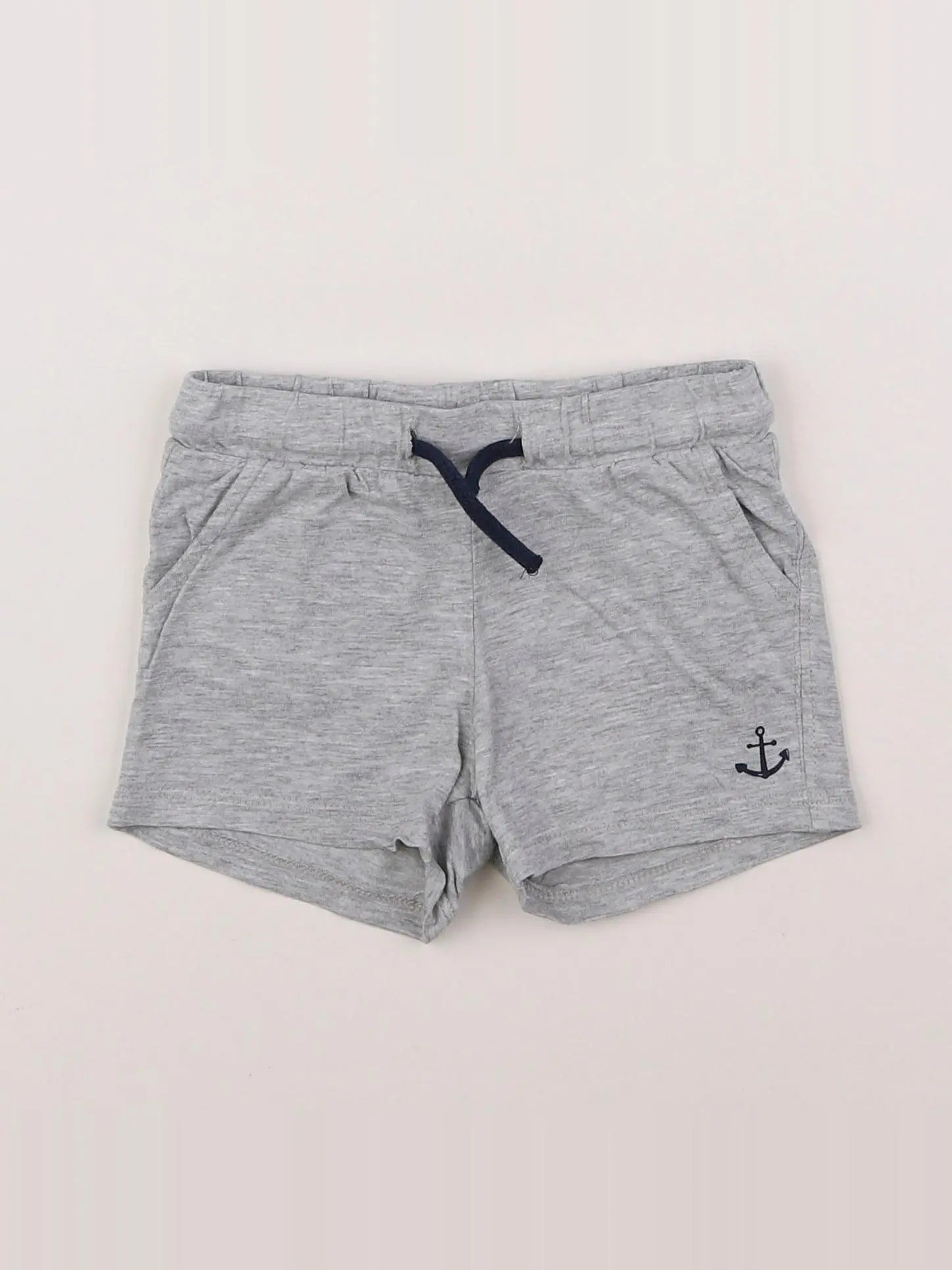 H&M - short gris - 3/6 mois