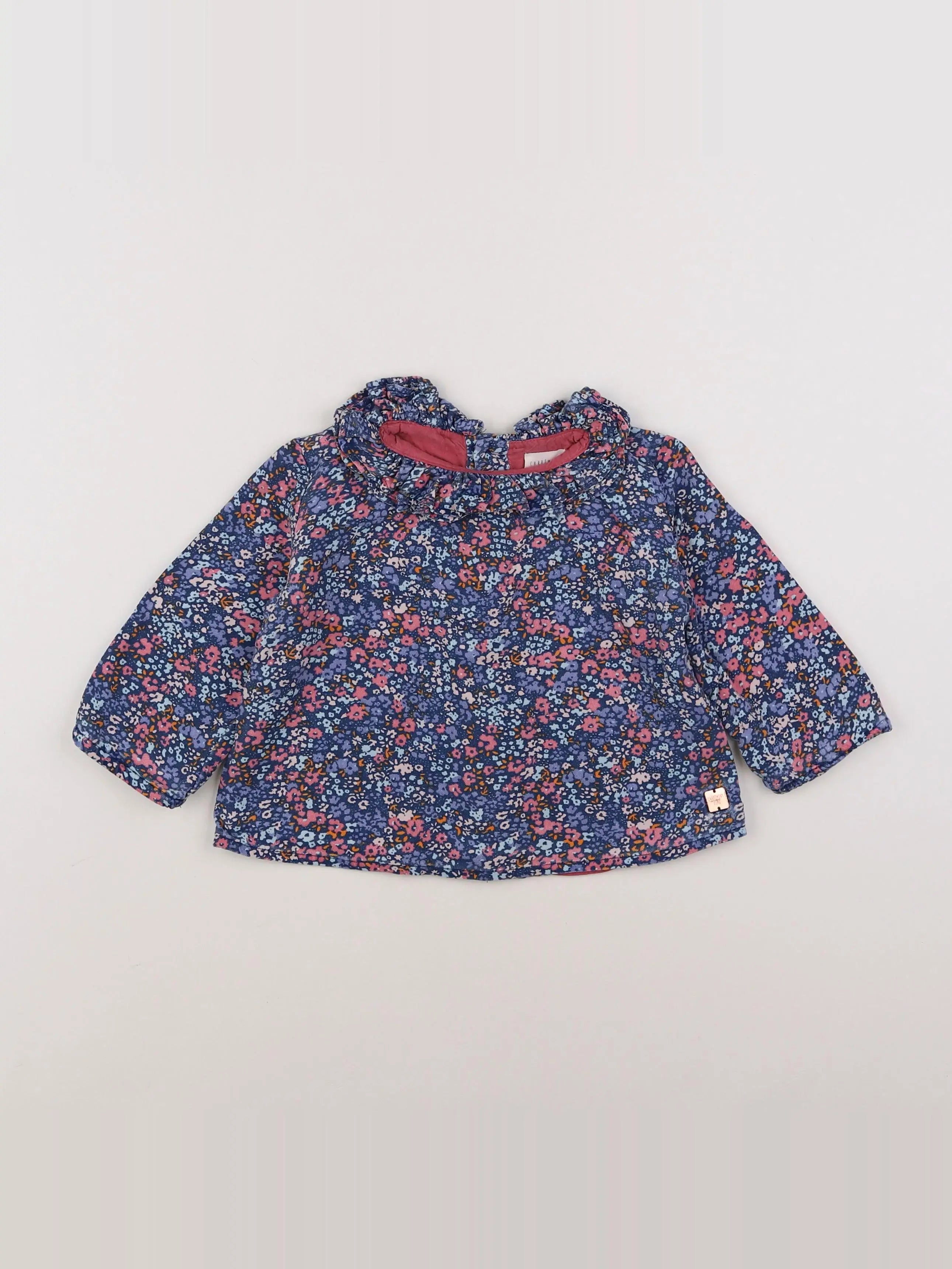 Carrément Beau - blouse bleu - 18 mois