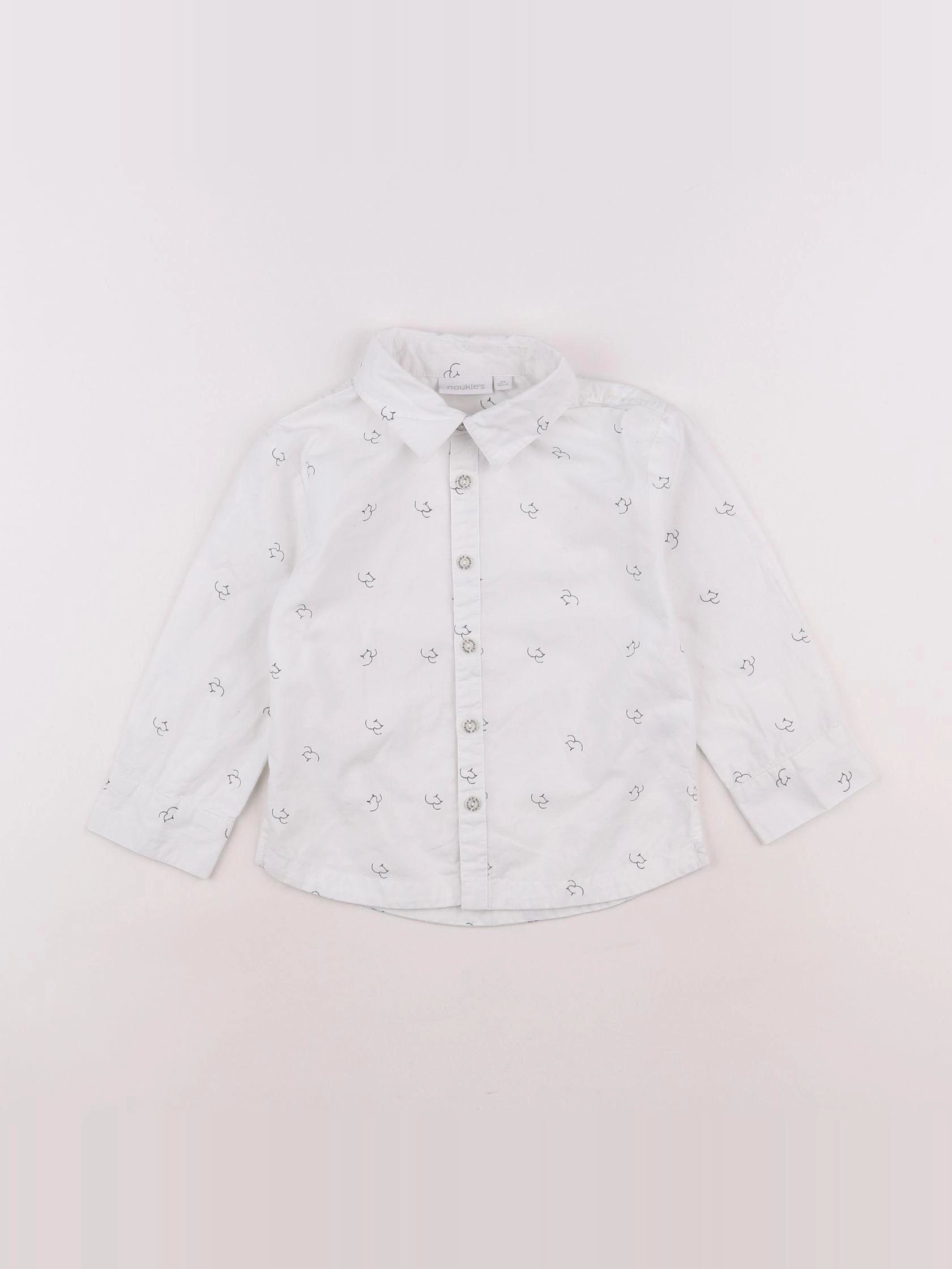 Noukie's - chemise blanc - 2 ans