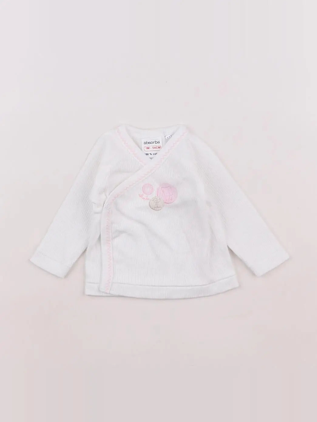 Absorba - tee-shirt blanc - 1 mois