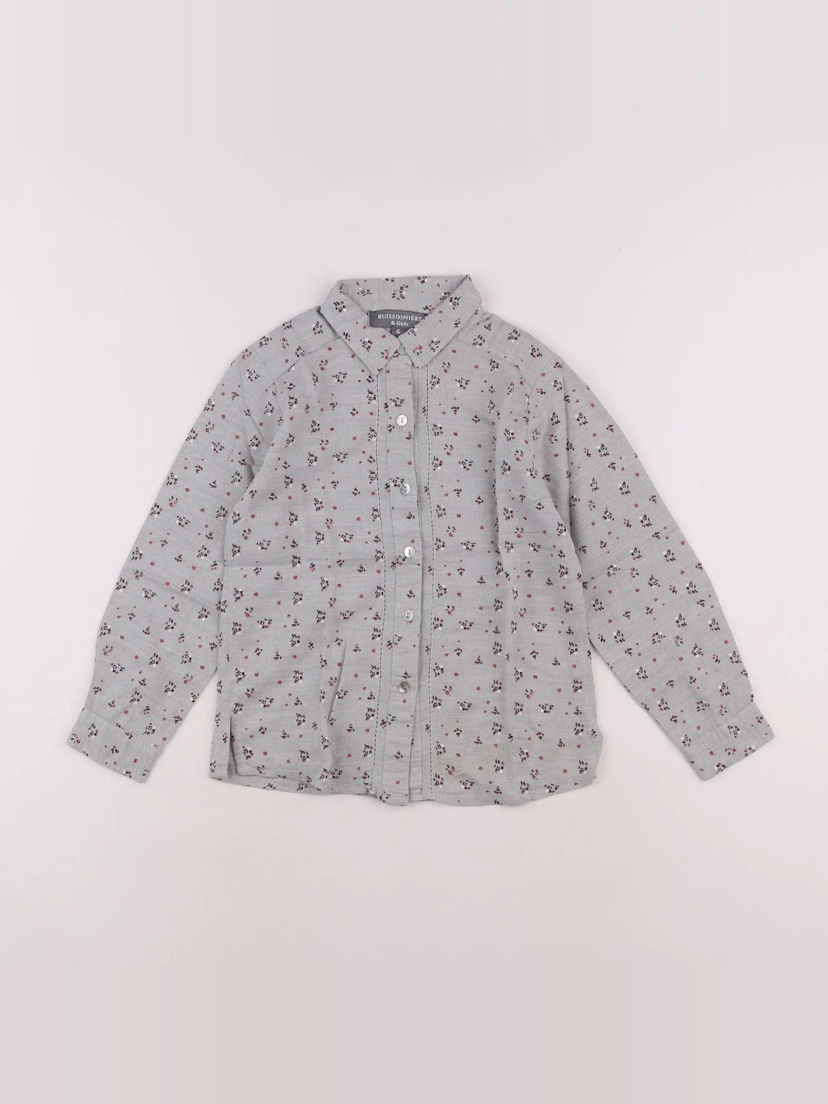 Buissonnière - chemise gris - 6 ans