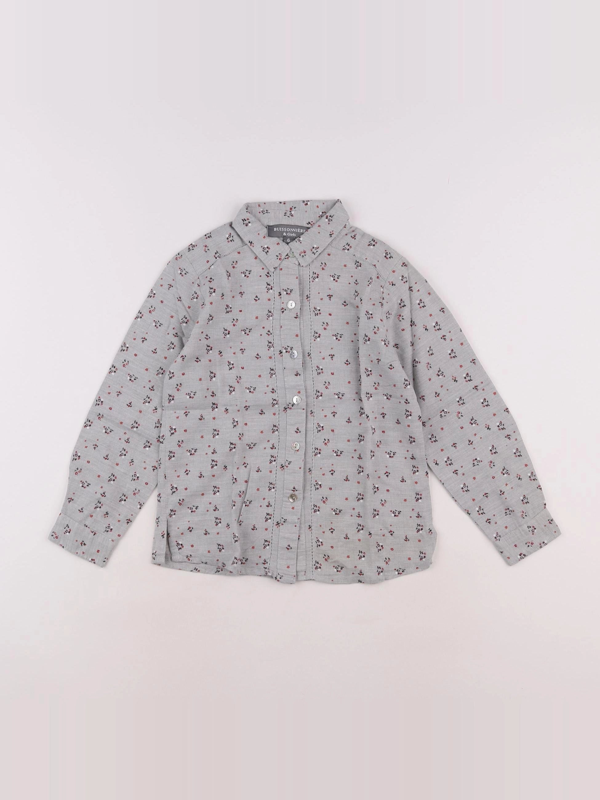 Buissonnière - chemise gris - 6 ans