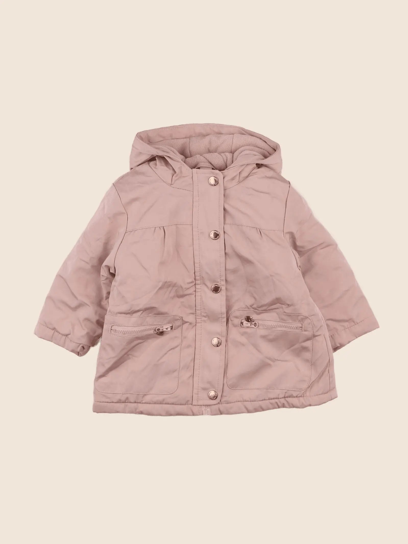 Vertbaudet - parka rose - 12 mois