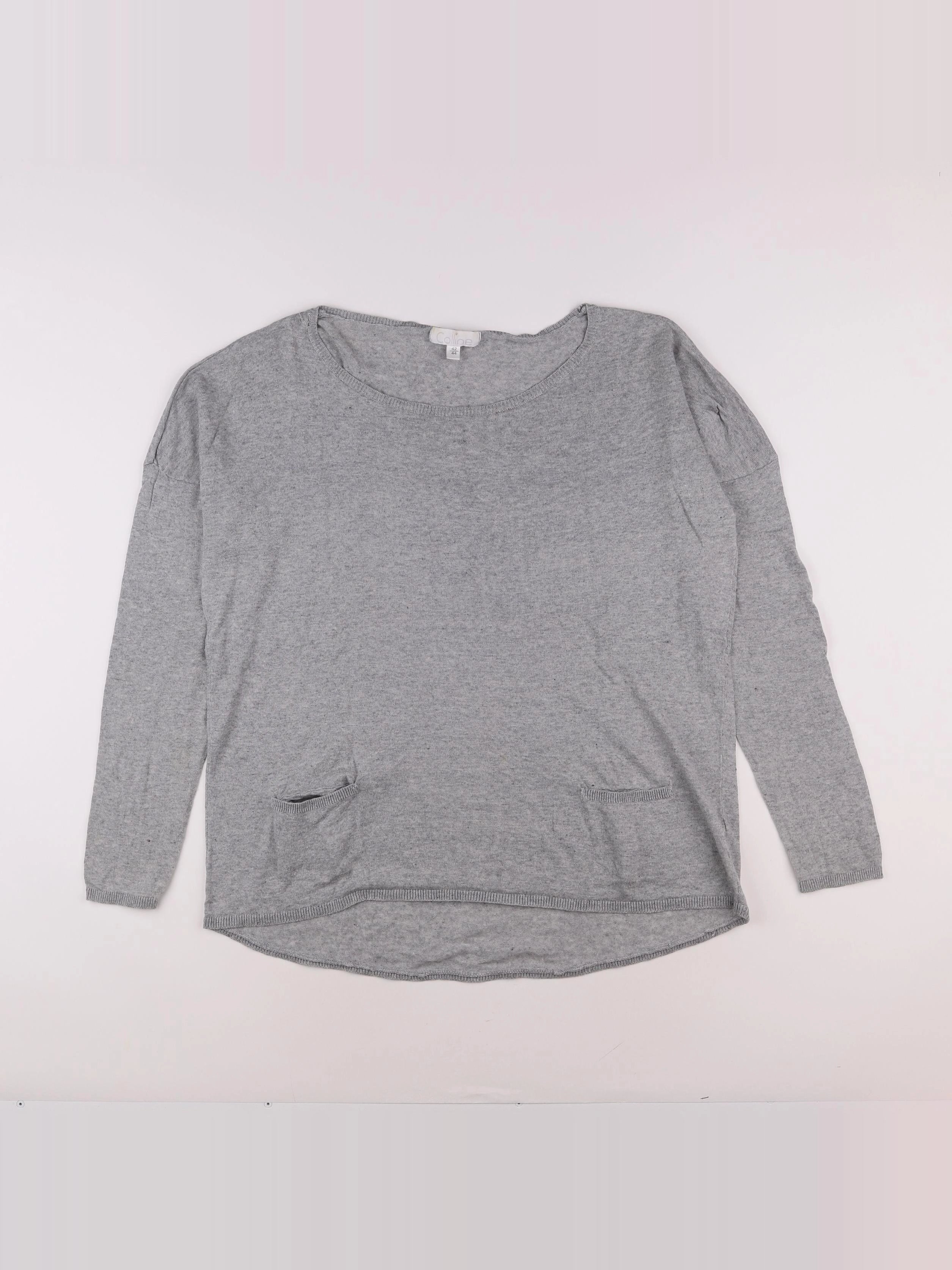 Vertbaudet - pull grossesse gris - 42 à 44